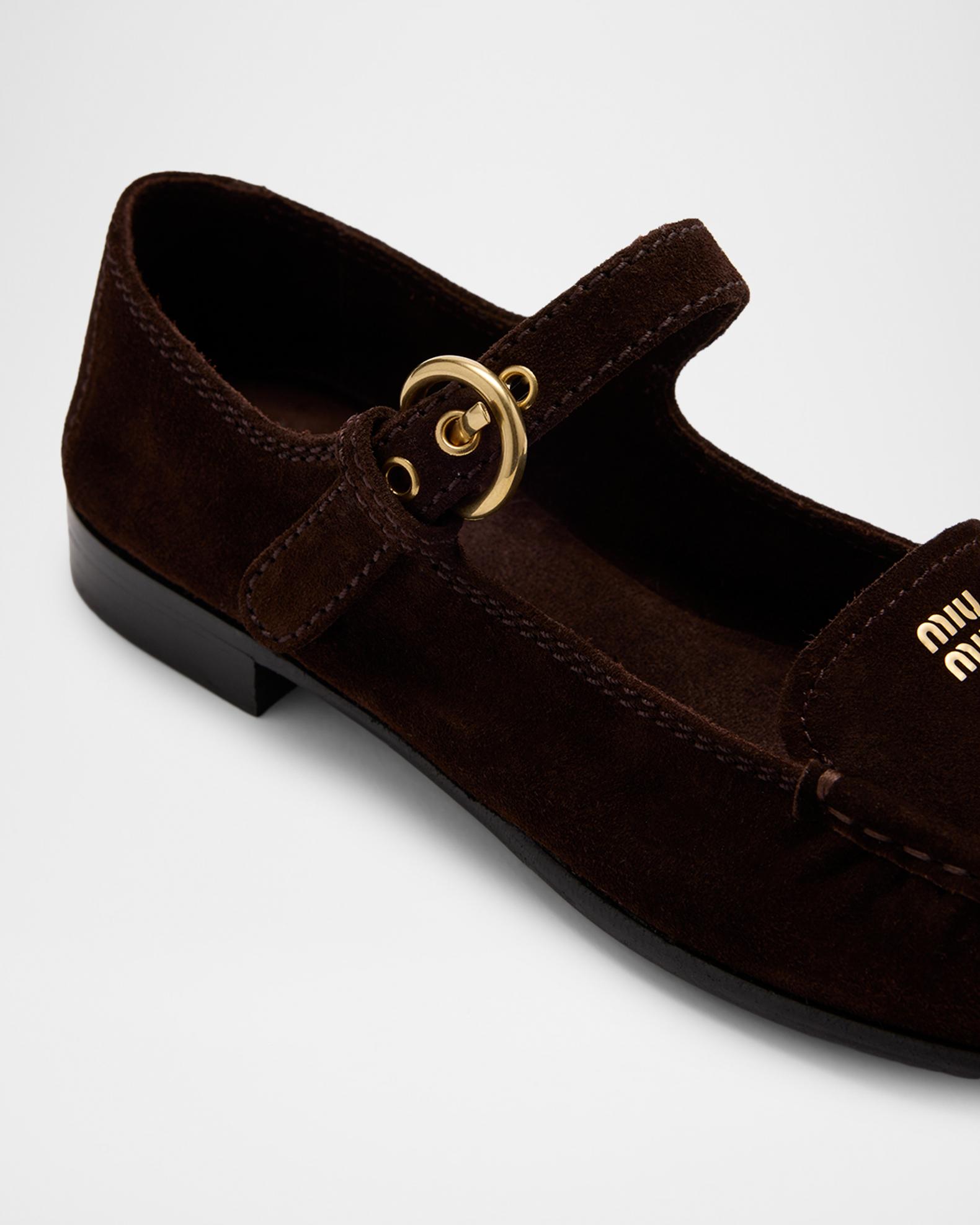 Miu Miu Suede Mary Jane Loafers | Neiman Marcus