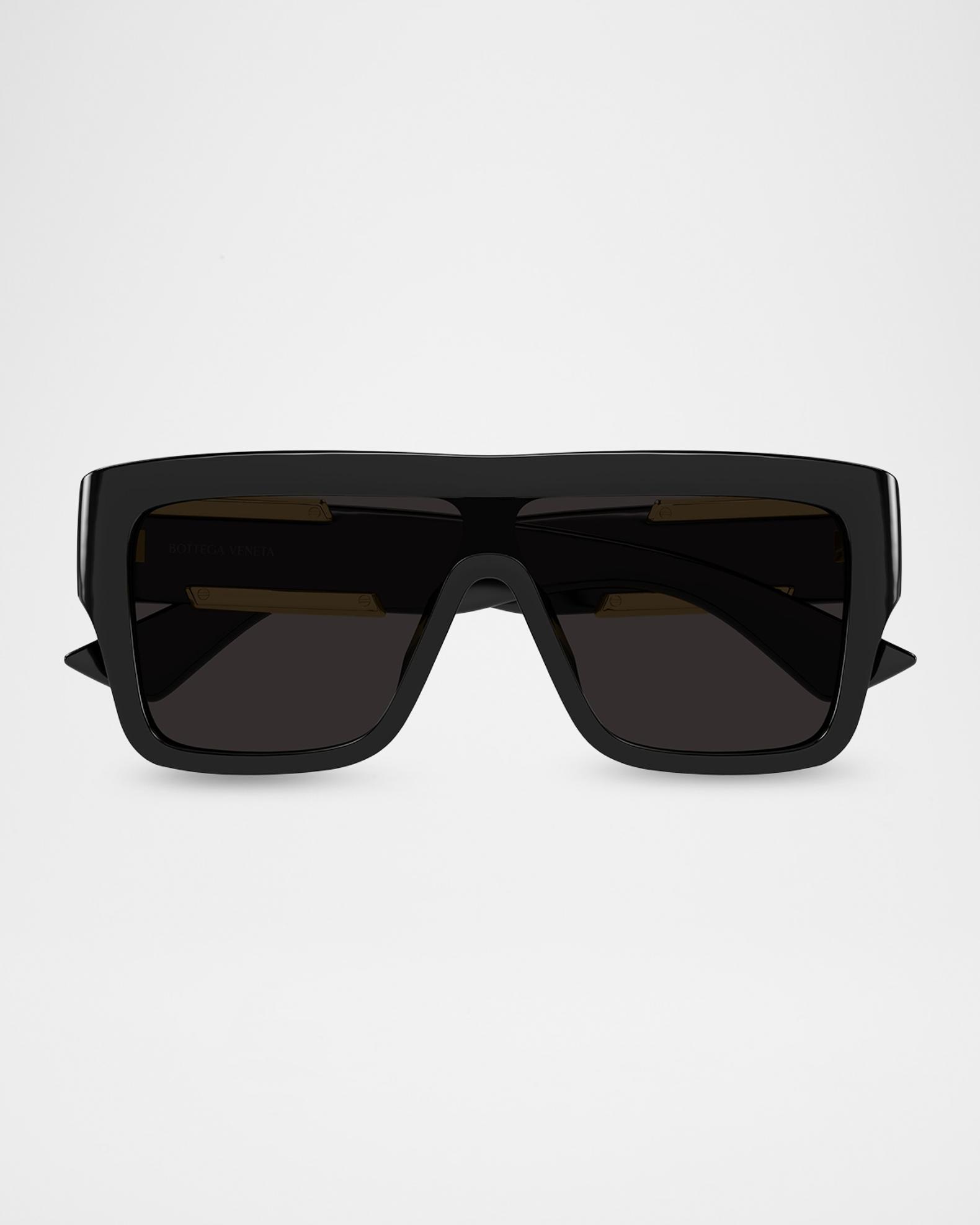 Bottega Veneta BV1451S-001 Acetate Rectangle Sunglasses  display picture 2