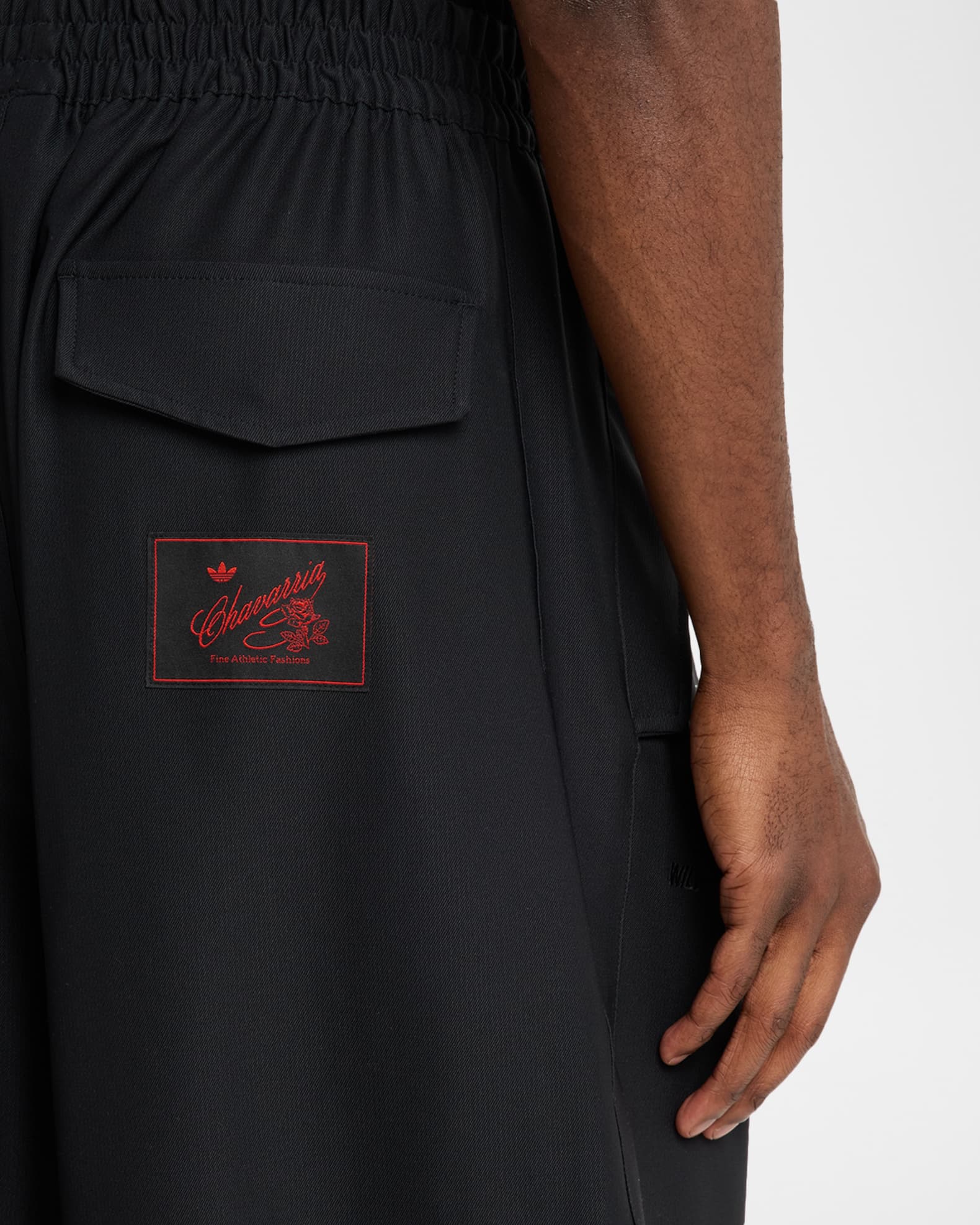 Adidas x Willy Chavarria Men's Twill Track Trousers | Neiman Marcus