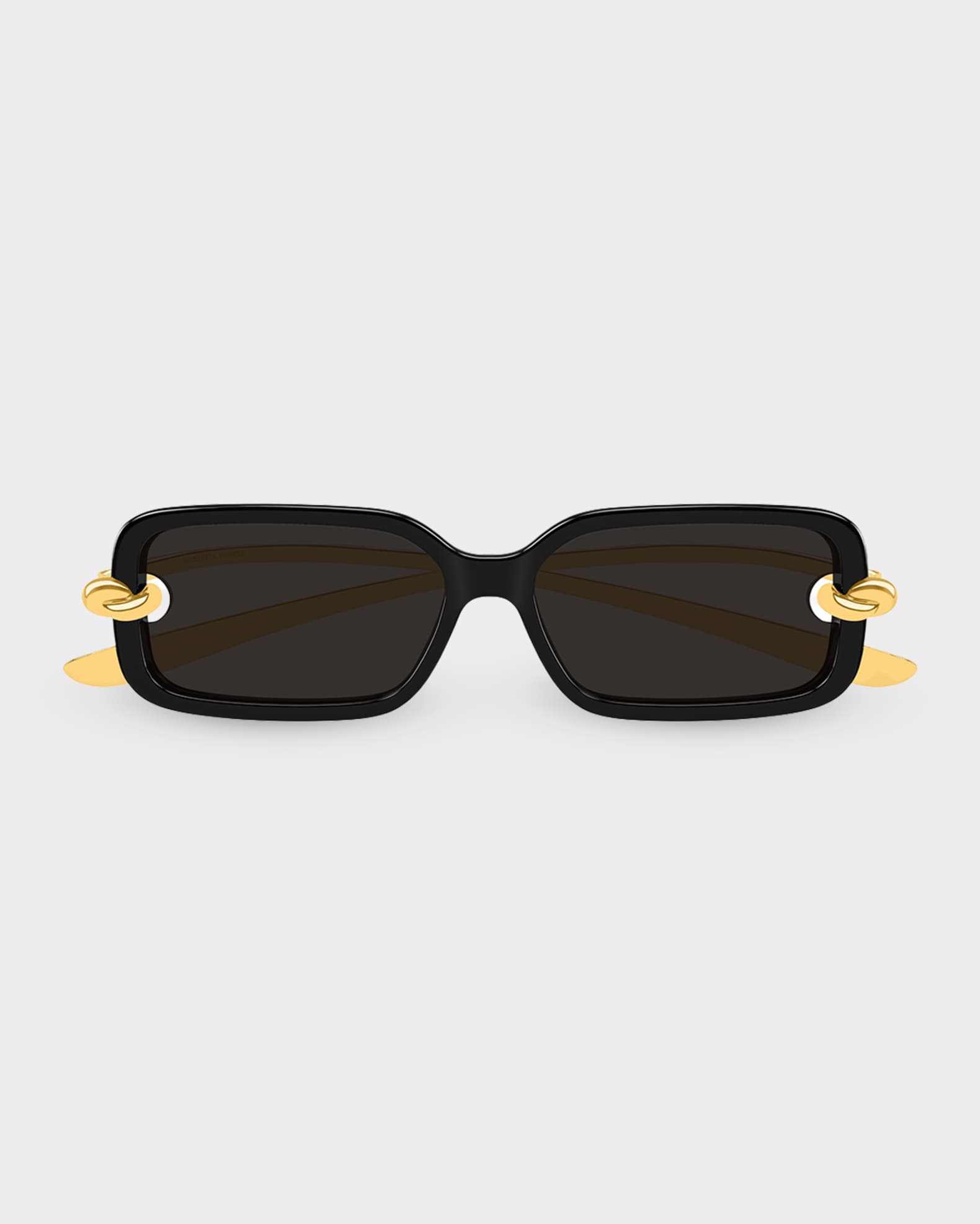 BOTTEGA VENETA サングラス Bottega Veneta 56mm Acetate & Metal Rectangular Sunglasses