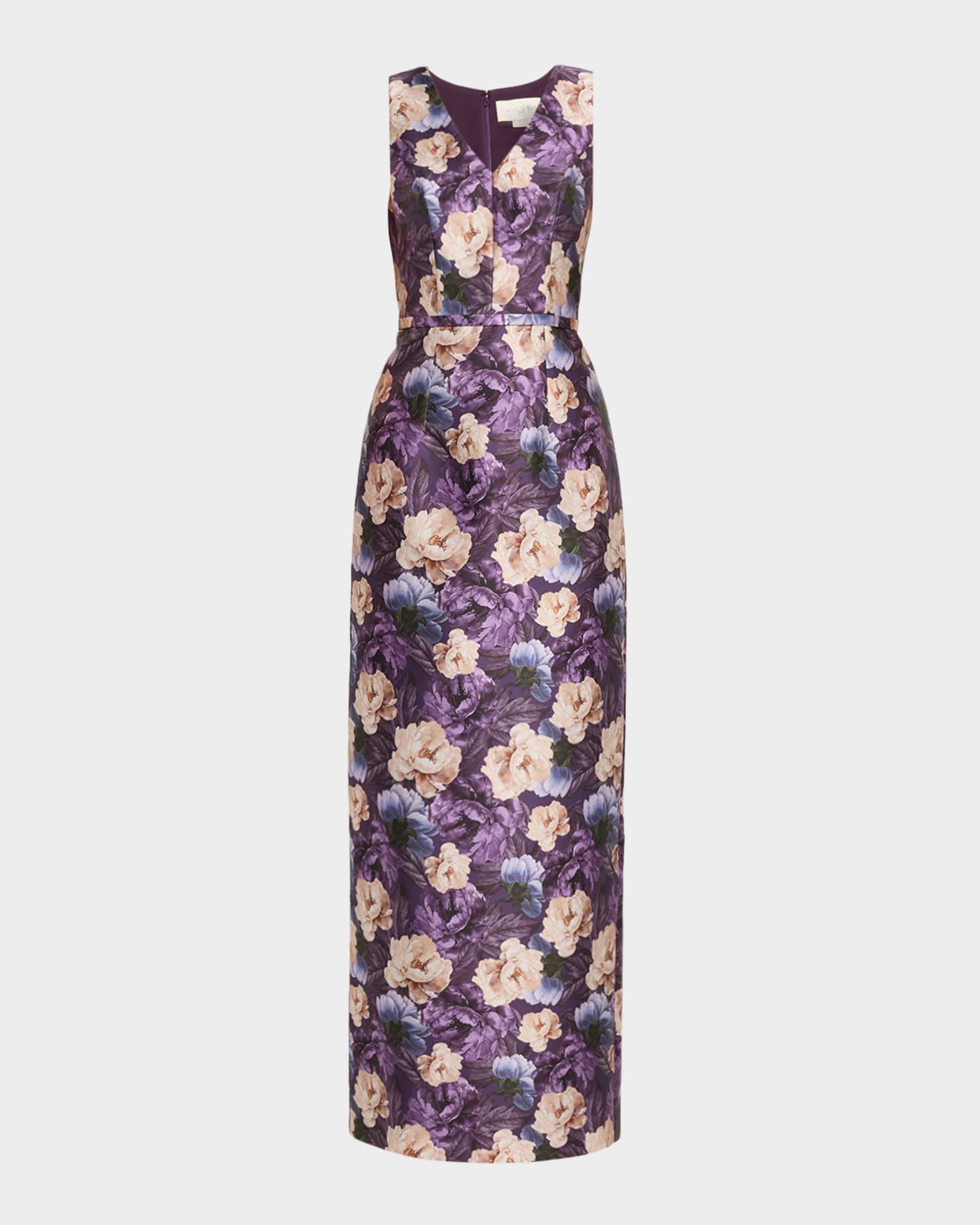 white halter dress with flowers Otillie Rose Halter Mini Dress - White