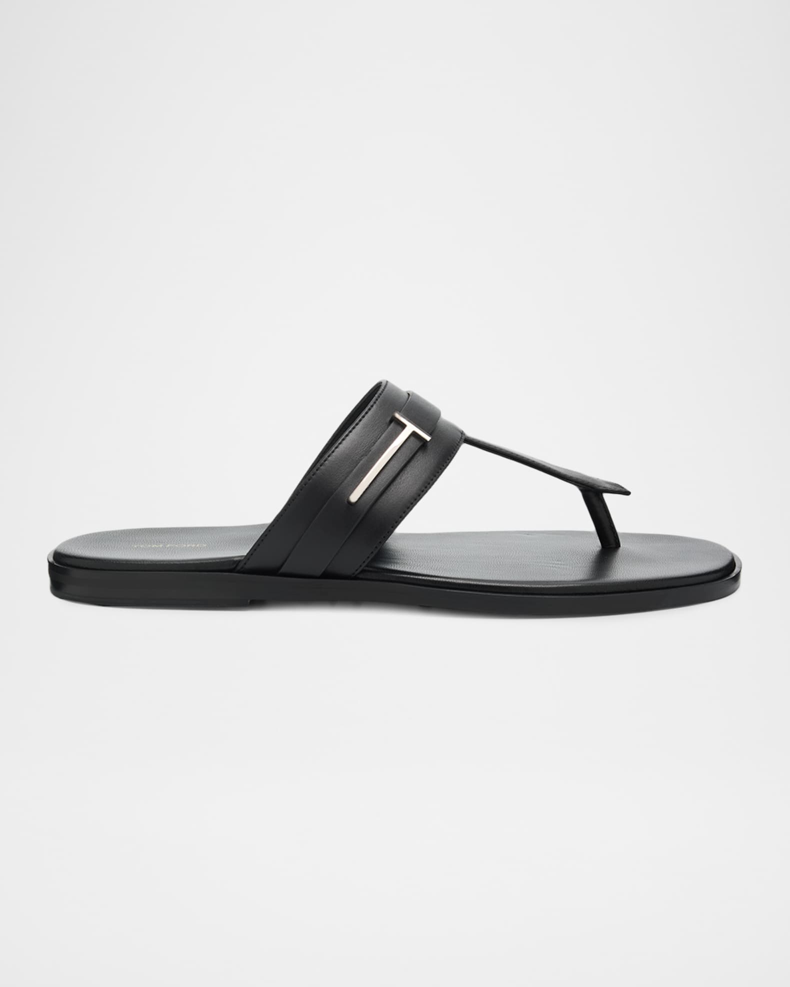 TOM FORD Men's Leather Thong Sandals | Neiman Marcus