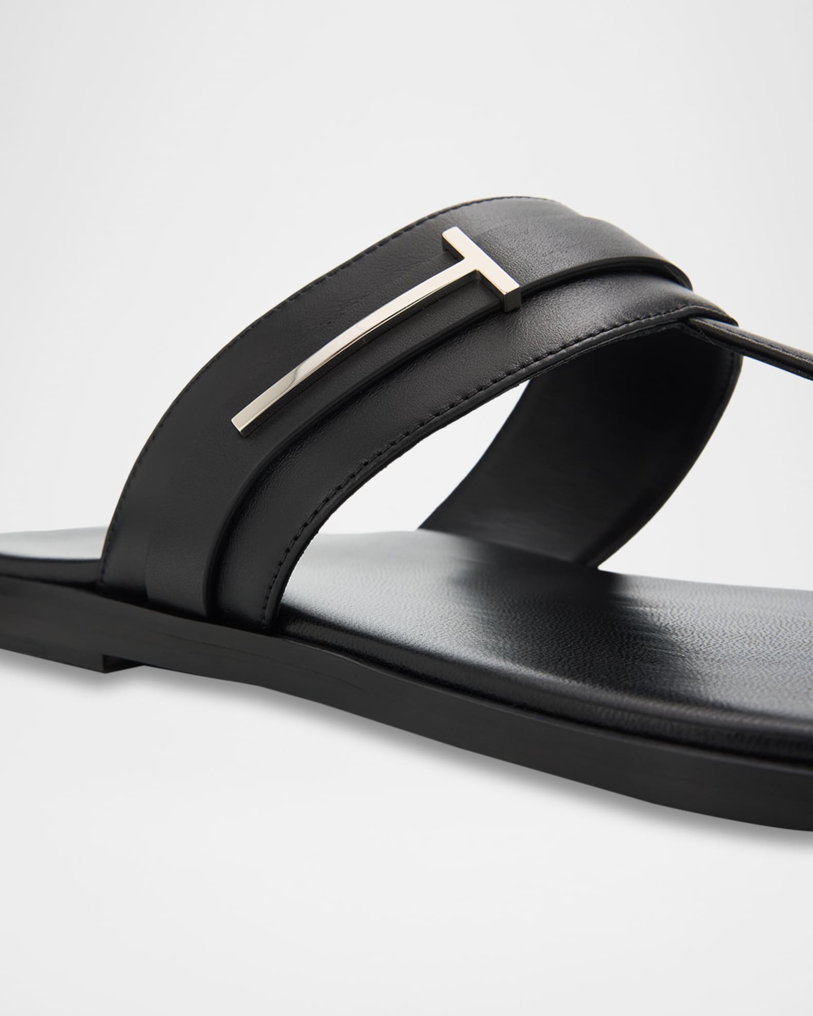 TOM FORD Men's Leather Thong Sandals | Neiman Marcus