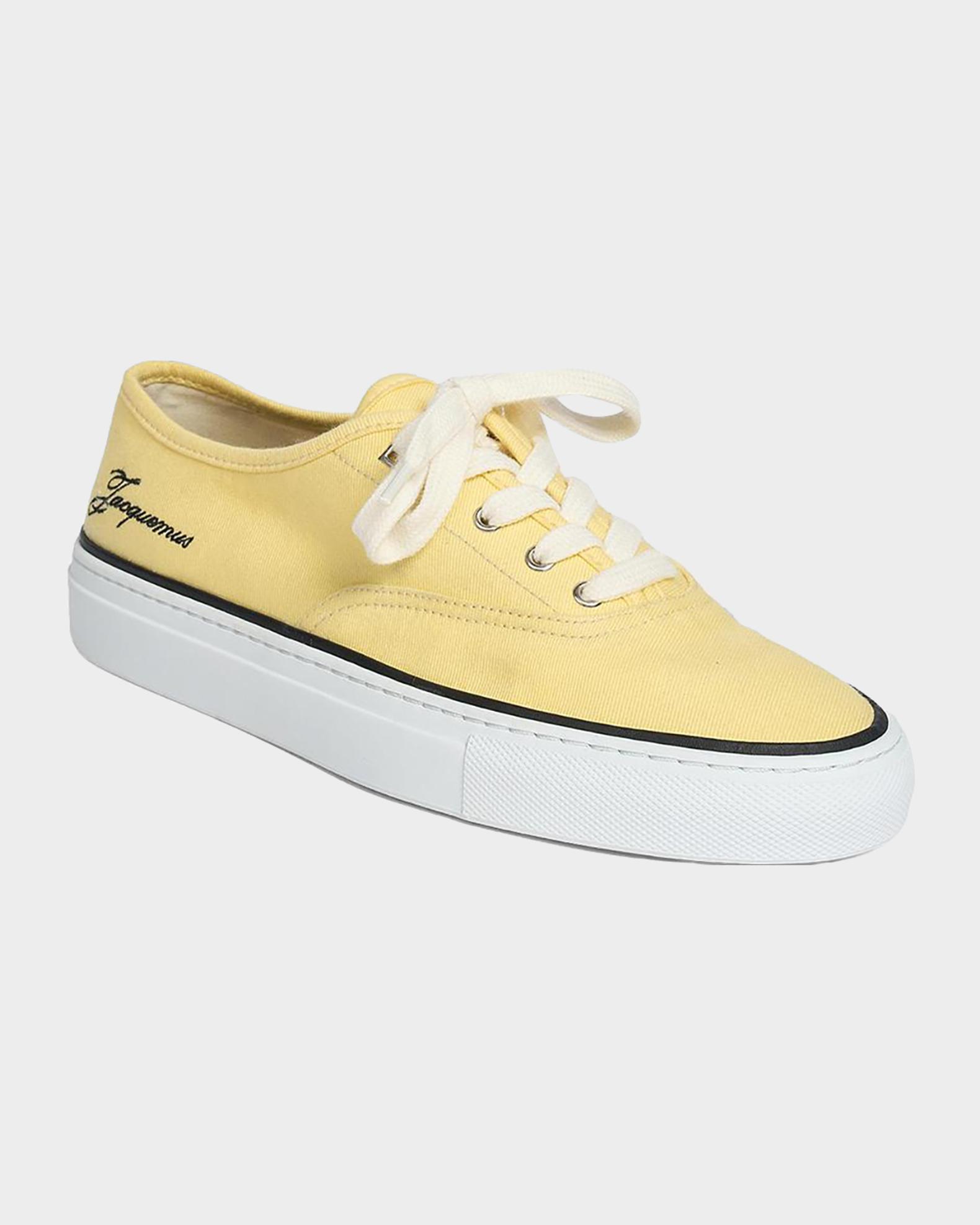 Jacquemus Les Fefe Canvas Low-Top Boat Sneakers | Neiman Marcus