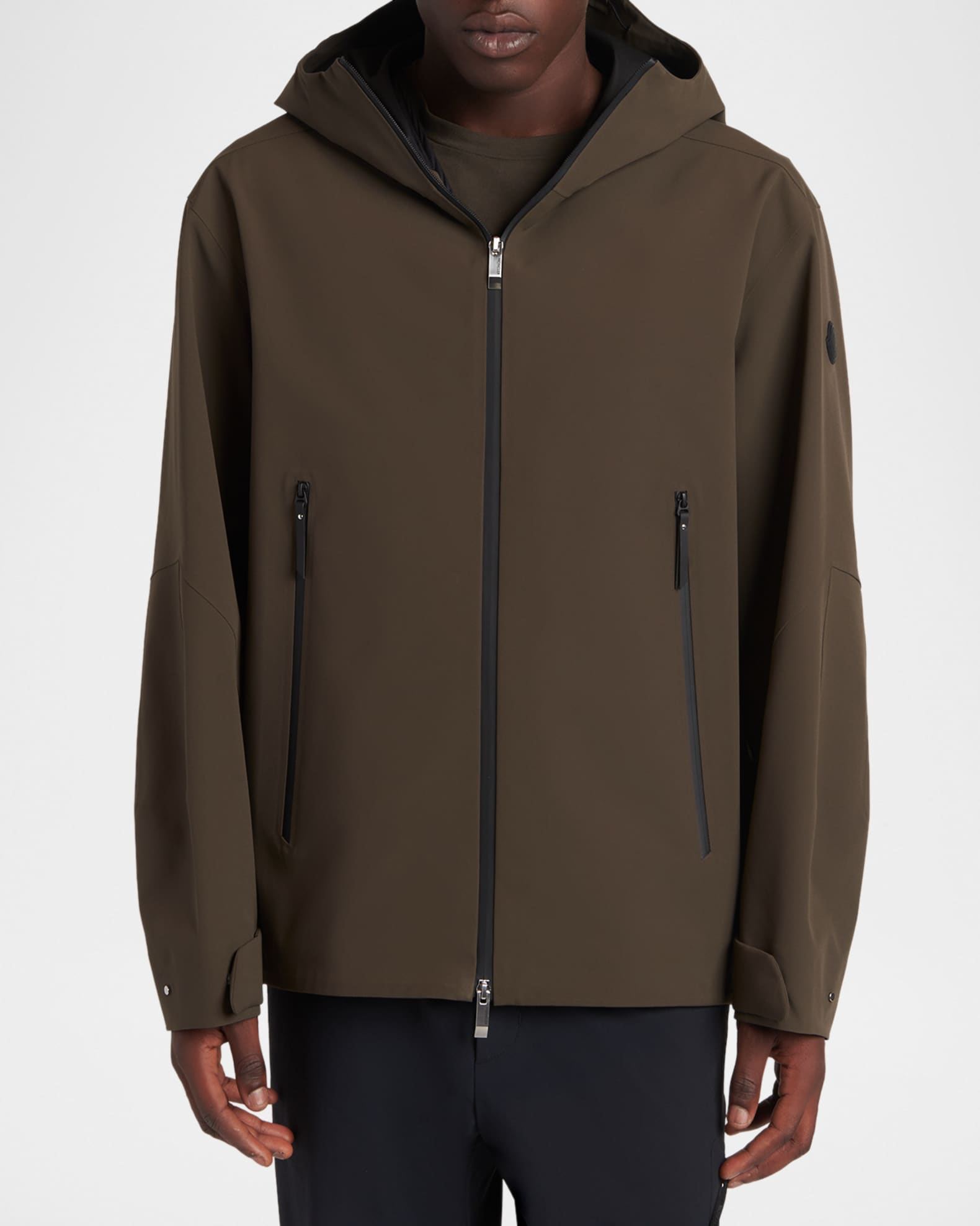 Moncler Men's Marana 3-in-1 Hooded Short Down Jacket | Neiman Marcus