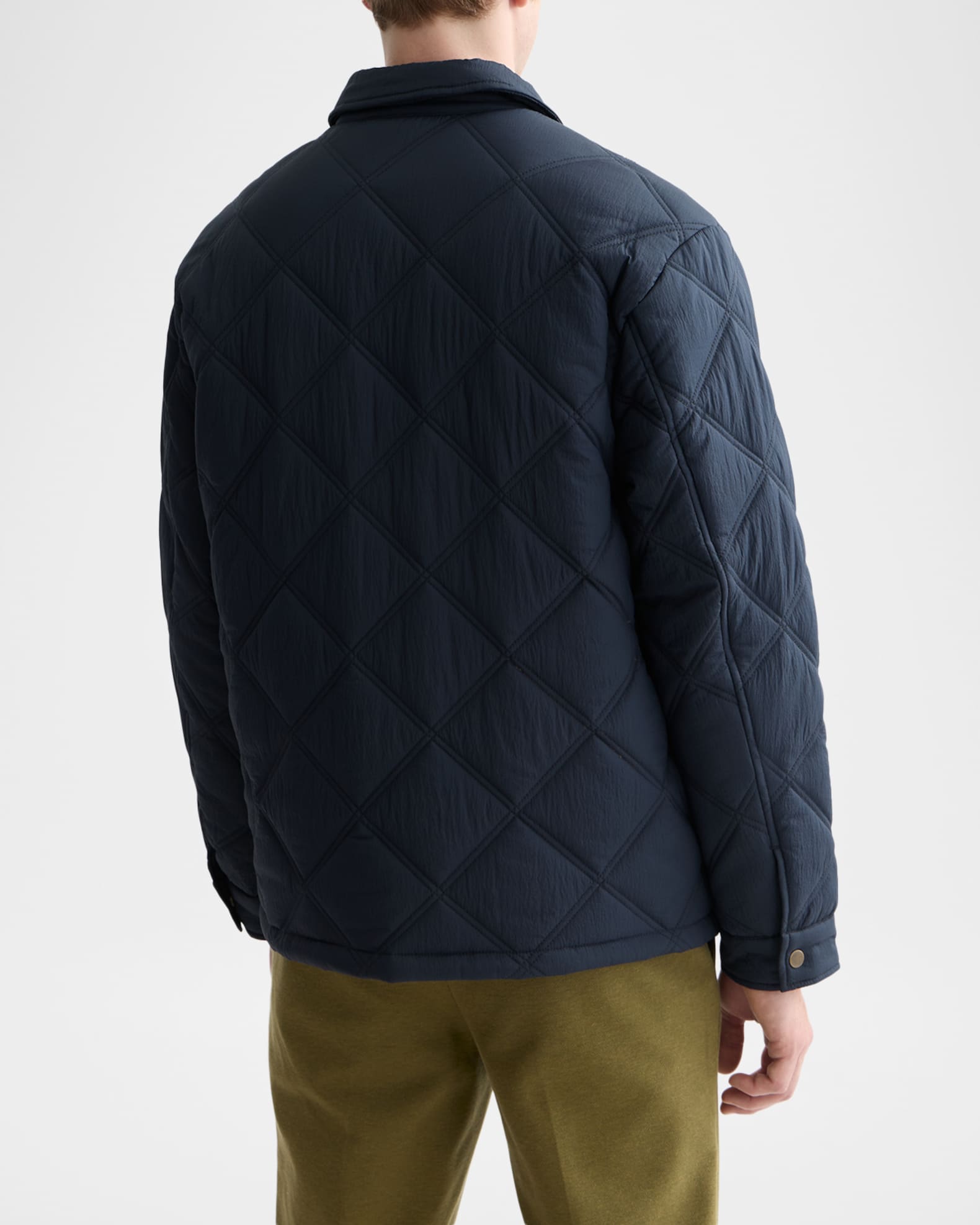 Scotch&soda アウター Scotch & Soda Men's Lightweight Quilted Jacket with Tape Trim