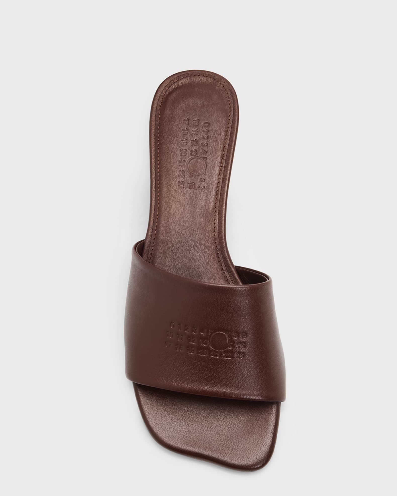 MM6 サンダル MAISON MARGIELA MM6 Maison Margiela 25mm Anatomic Leather Slide Sandals | Neiman