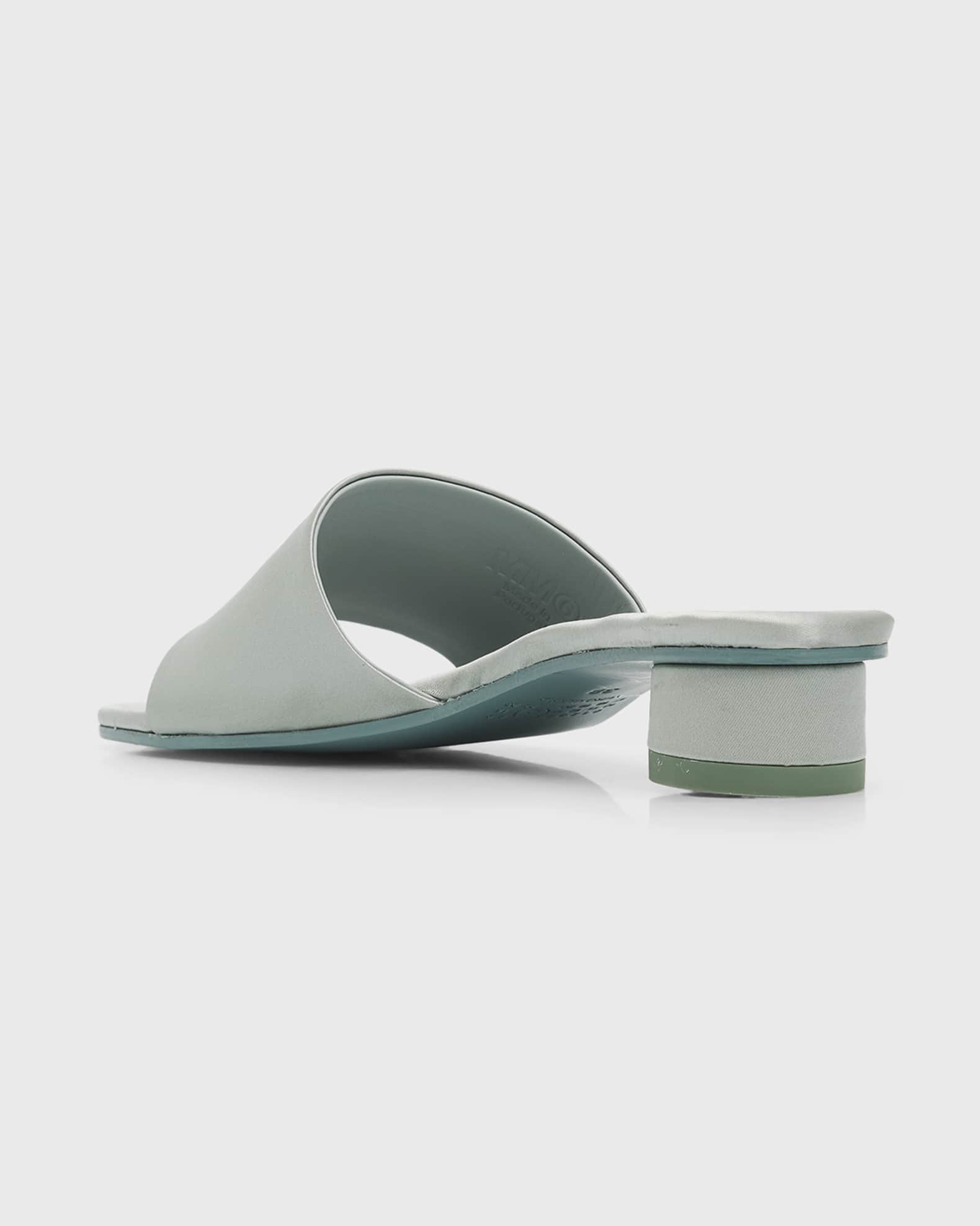 MM6 Maison Margiela 25mm Satin Mule Sandals | Neiman Marcus