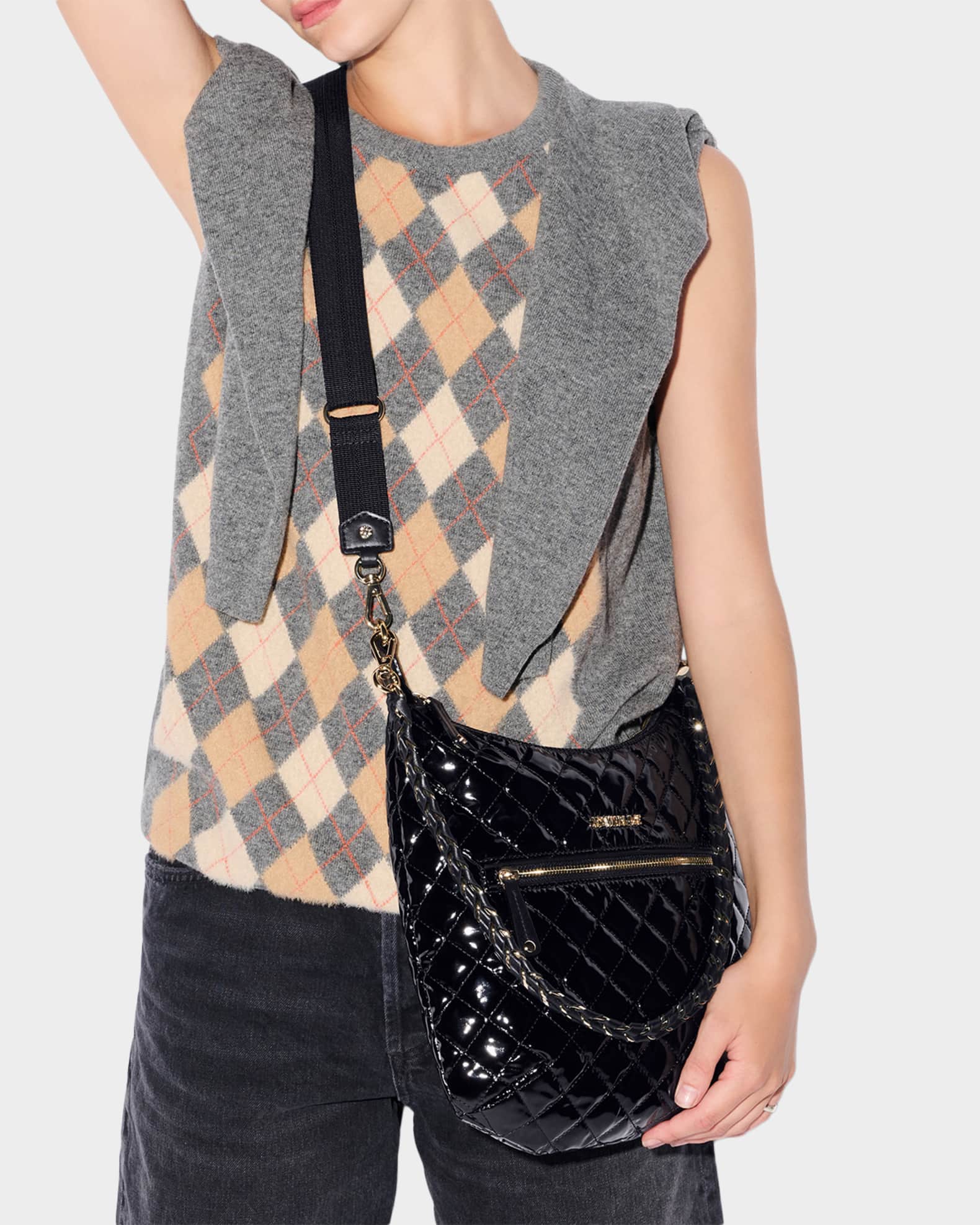 MZ WALLACE Crosby Sienna Quilted Hobo Bag | Neiman Marcus