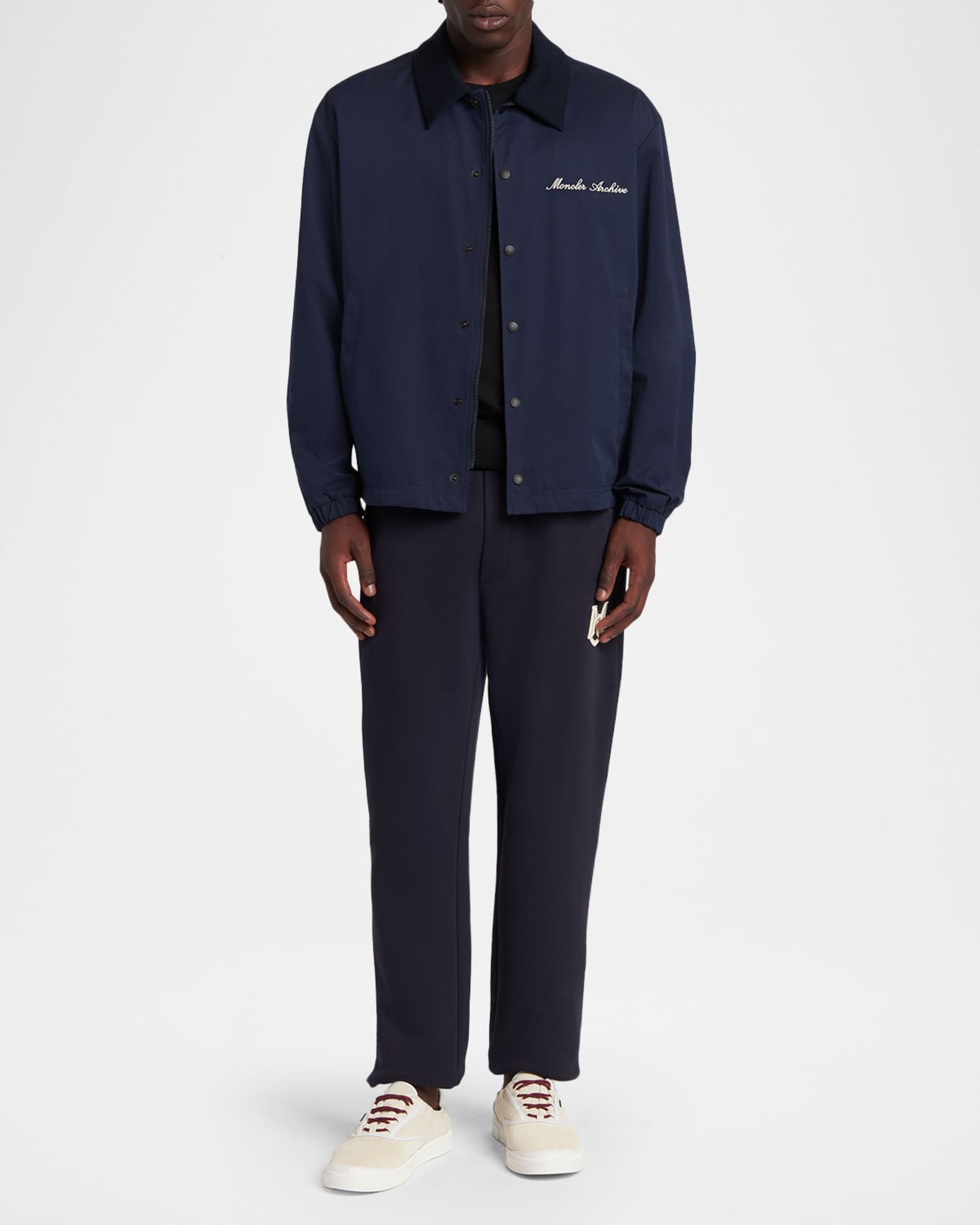 MONCLER ネイビー ポロシャツ　archive y2k 中古・古着通販】MONCLER (モンクレール) サイドラインポロシャツ