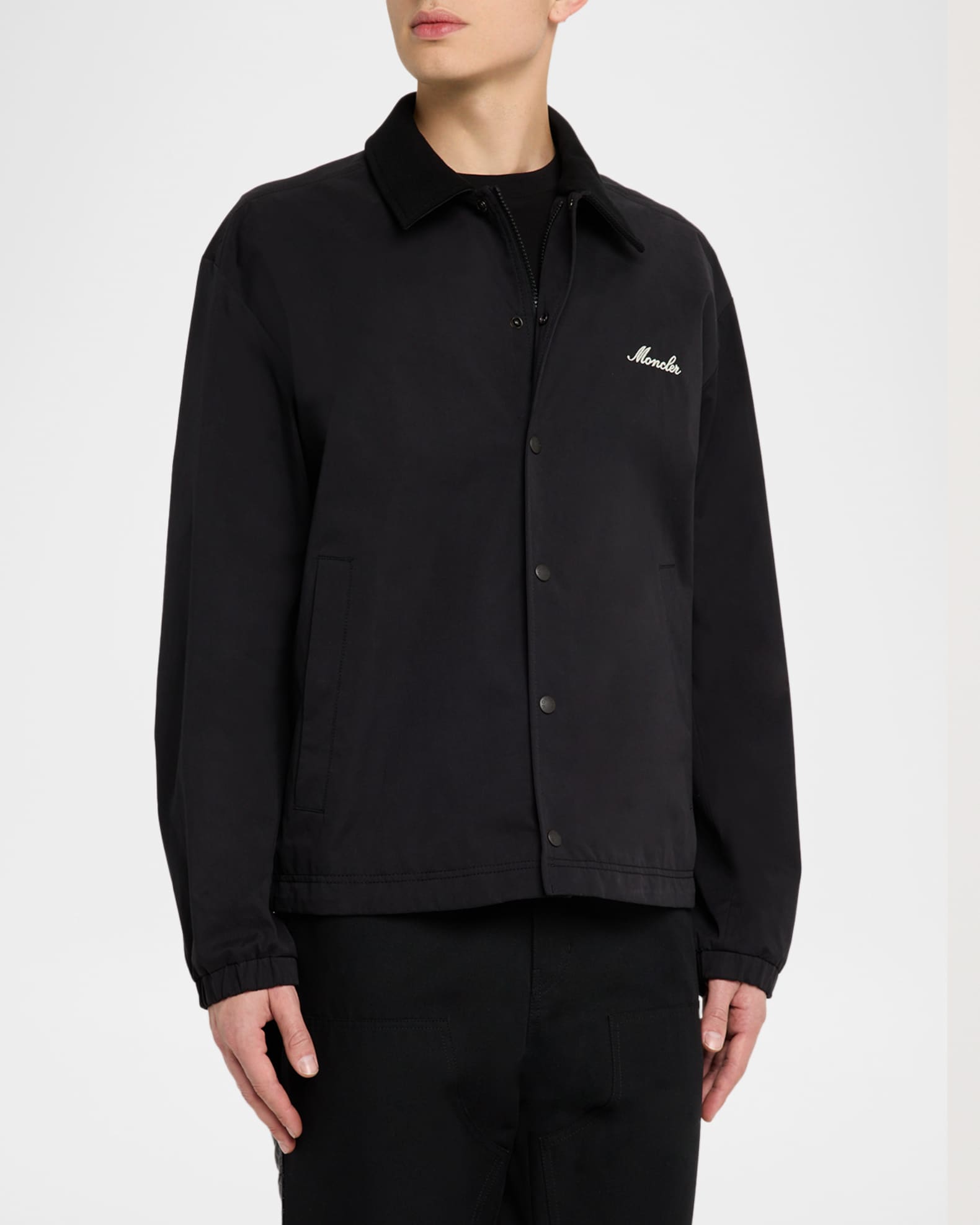 Moncler Men's Arinell Moncler Archive Shirt Jacket | Neiman Marcus
