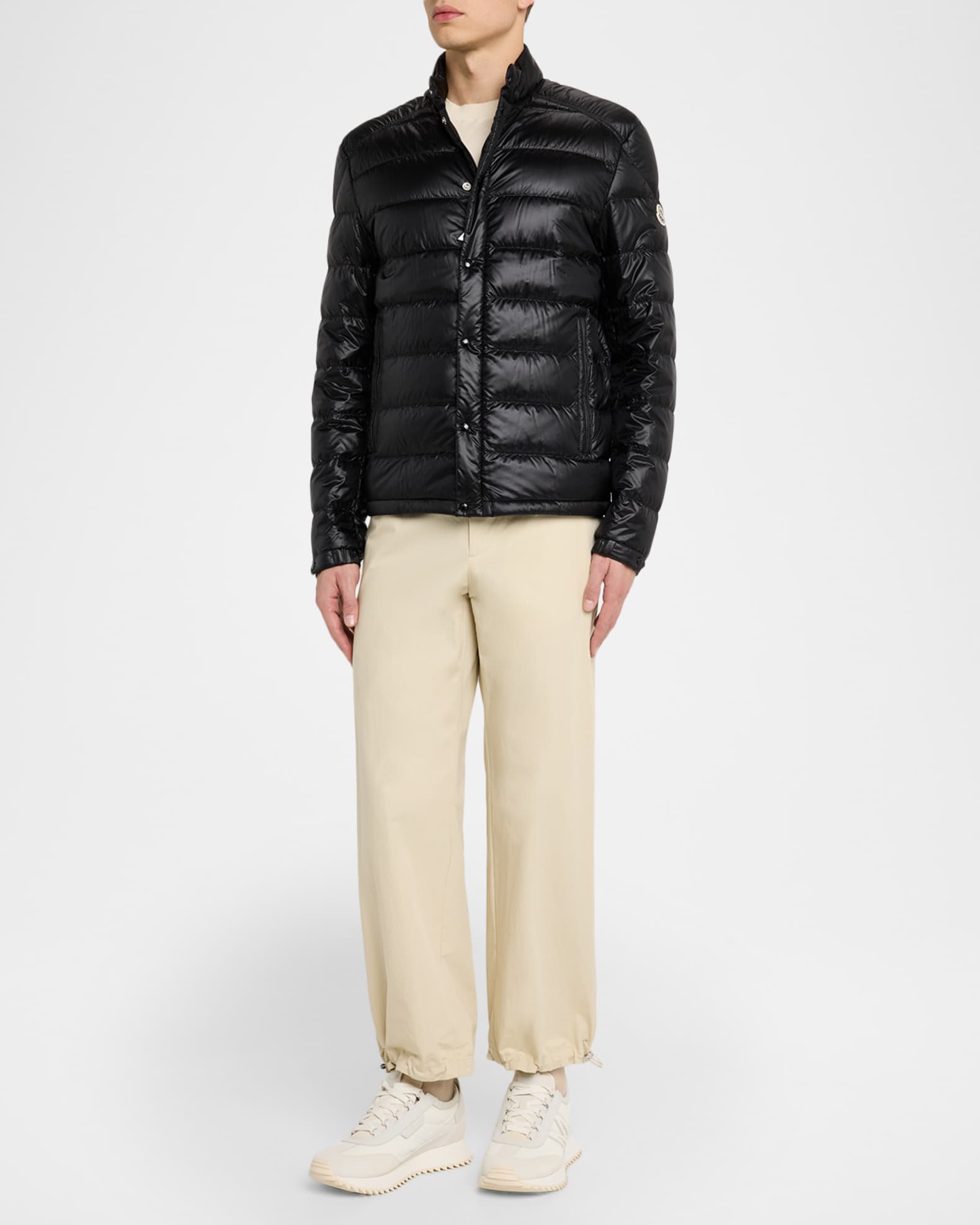 Moncler Men's Selves Short Down Jacket | Neiman Marcus