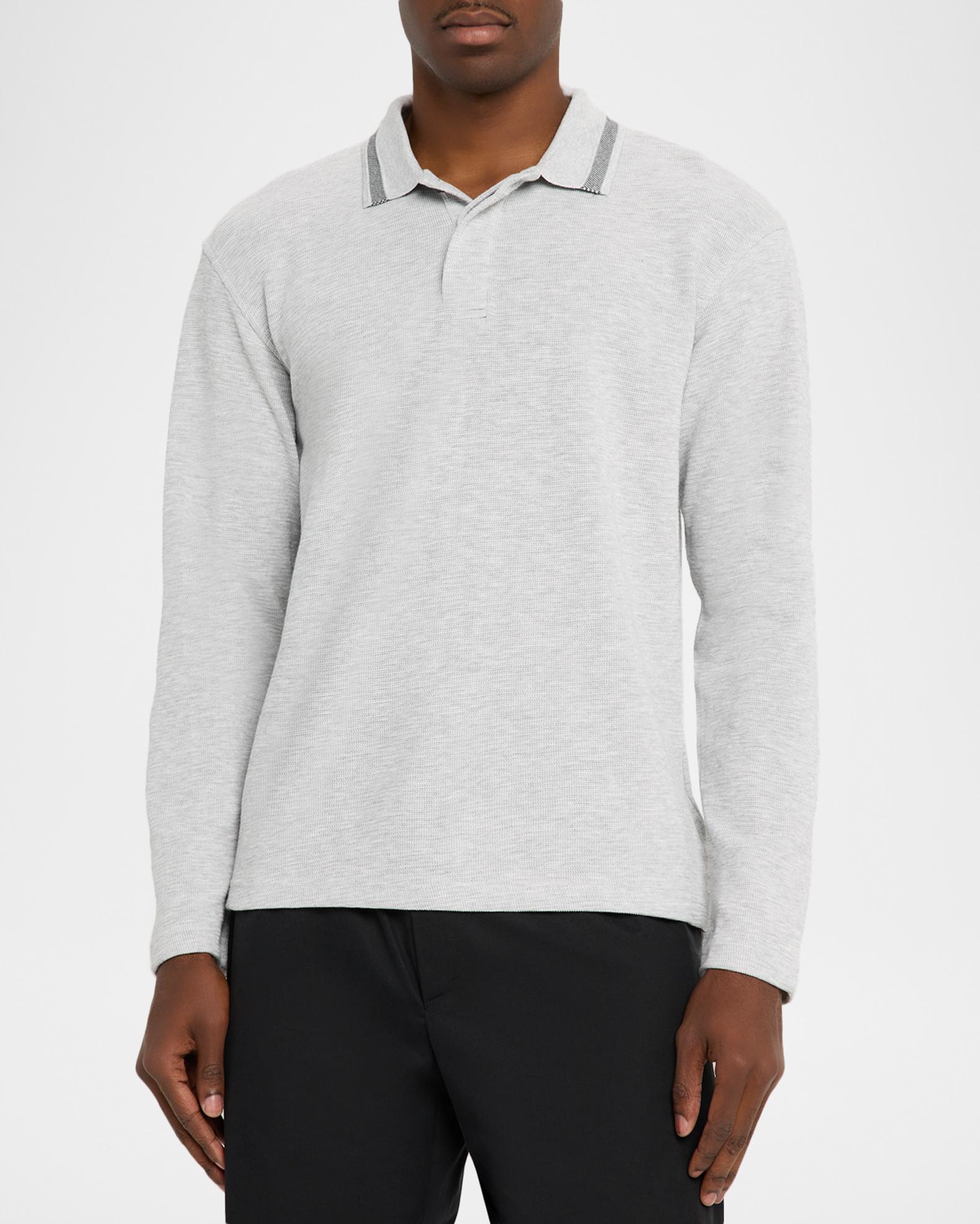 Scotch & Soda Men's Structured Knit Stripe-Collar Polo Shirt | Neiman ...