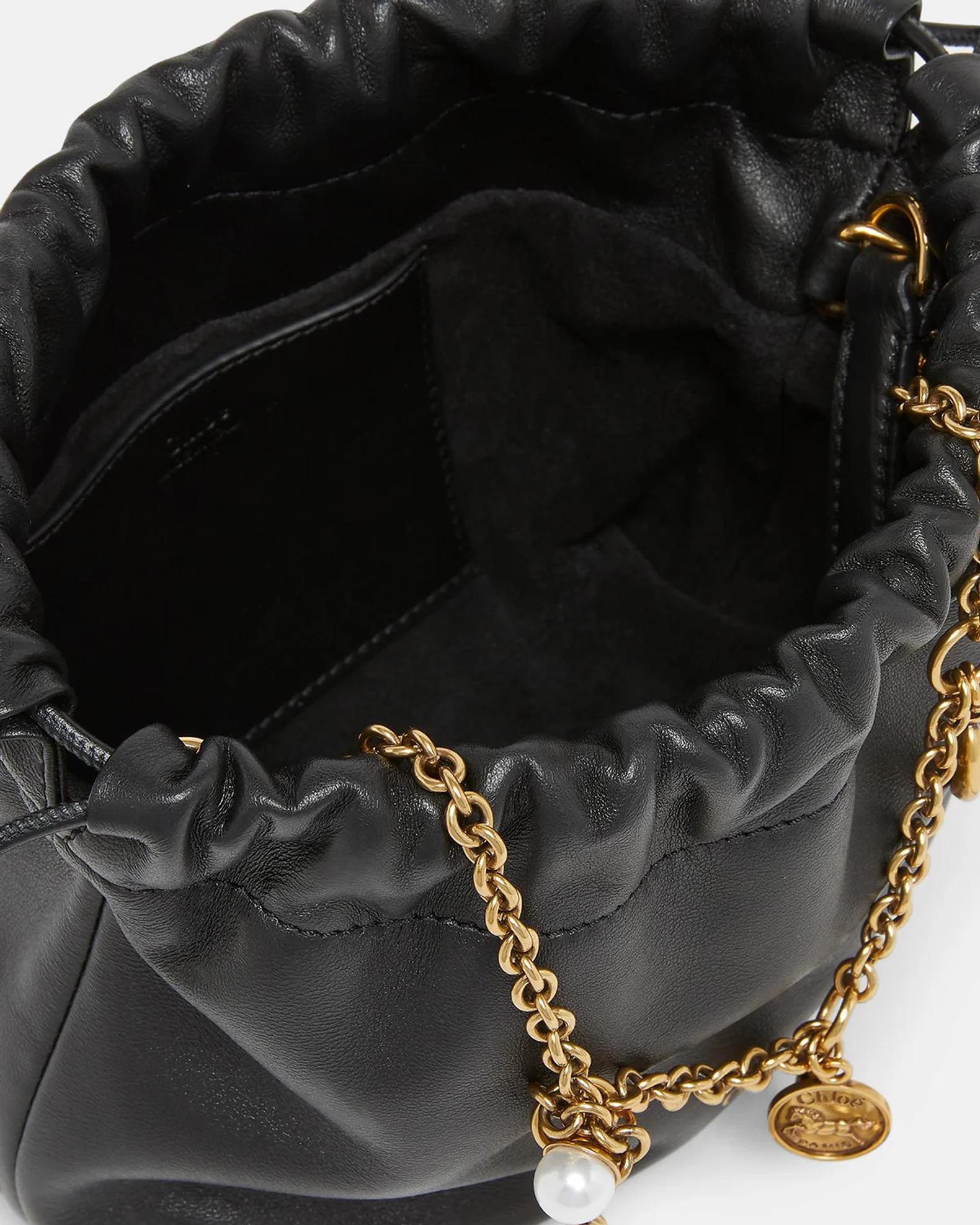 Chloe Icons Mini Drawstring Shoulder Bag in Nappa Leather | Neiman
