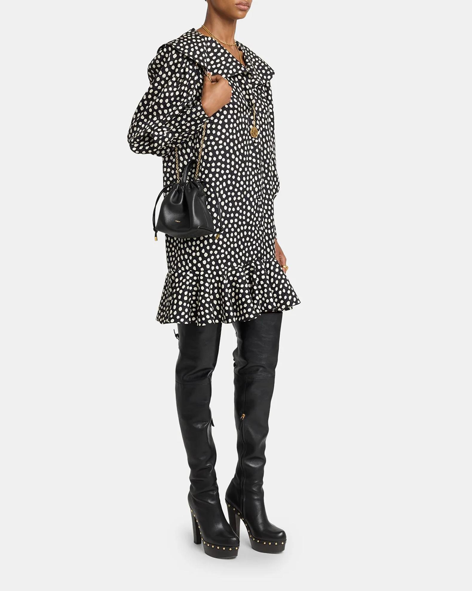 Chloe Icons Mini Drawstring Shoulder Bag in Nappa Leather | Neiman