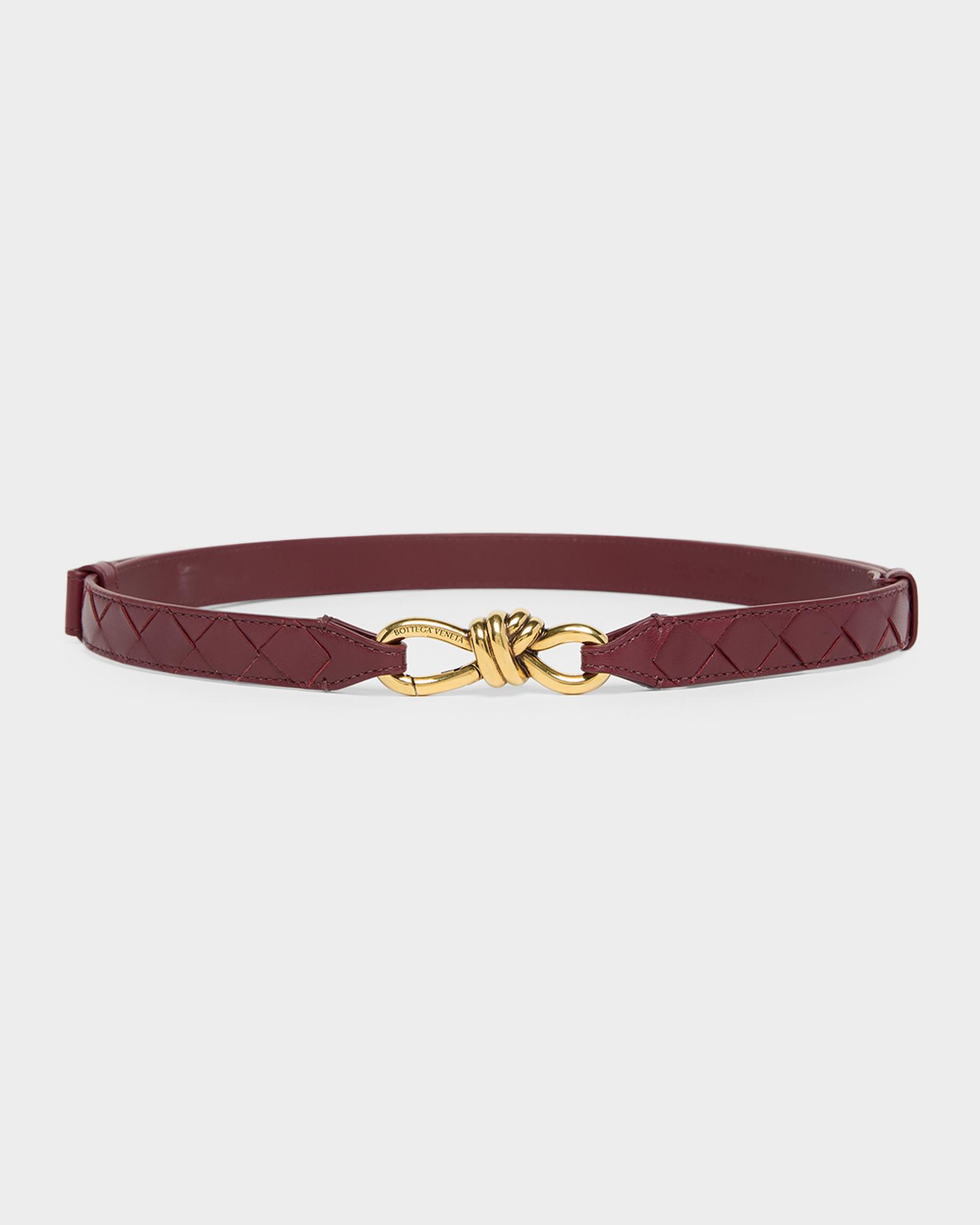 Bottega Venetta suede burgundy belt Bottega Venetta suede burgundy belt main image 3