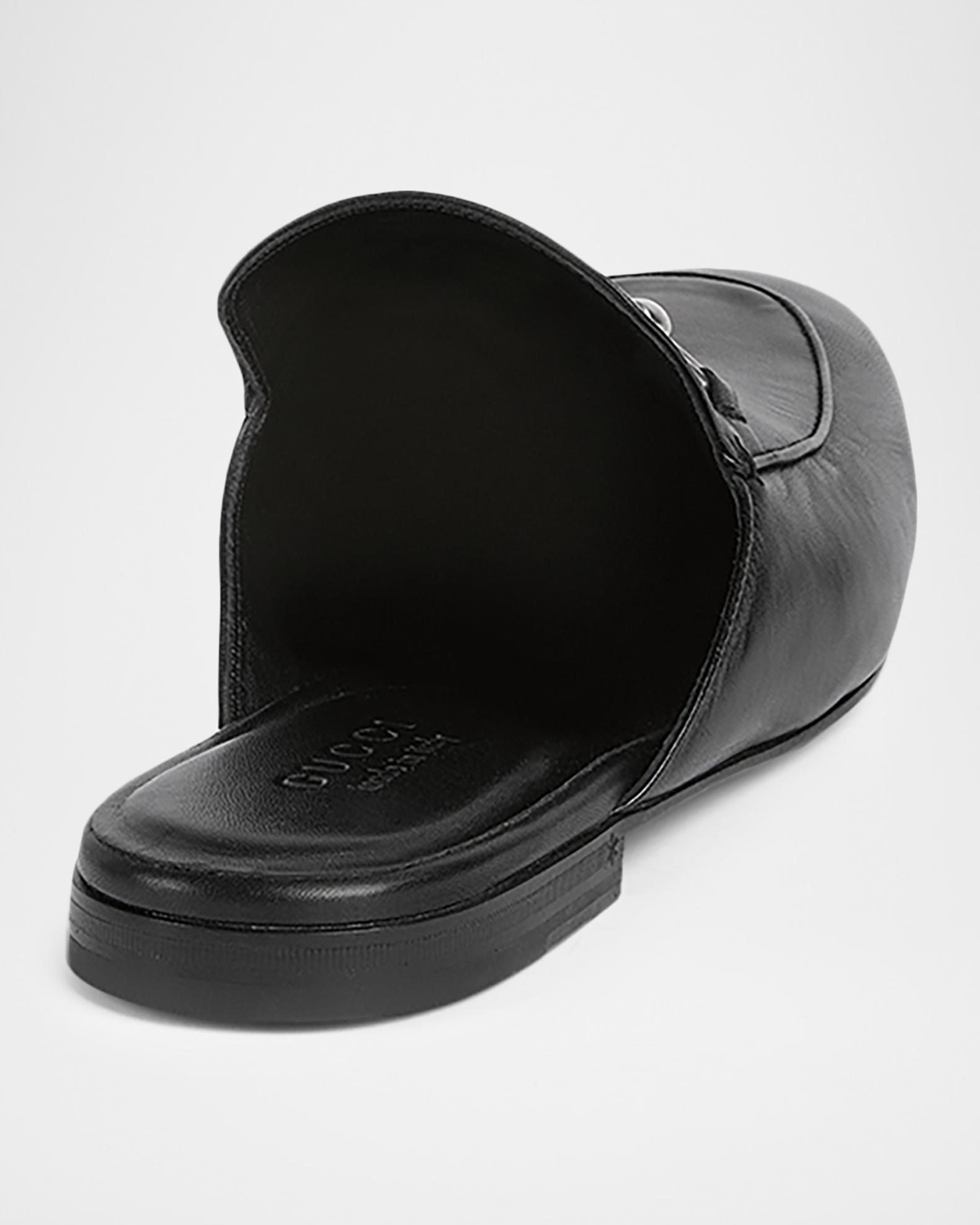 Gucci Men's Leather Horsebit Mules | Neiman Marcus