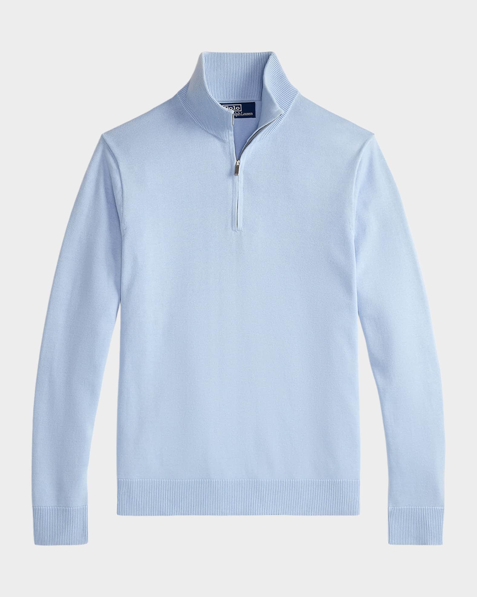 Polo Ralph Lauren Men's Combed Cotton Mock-Neck Quarter-Zip