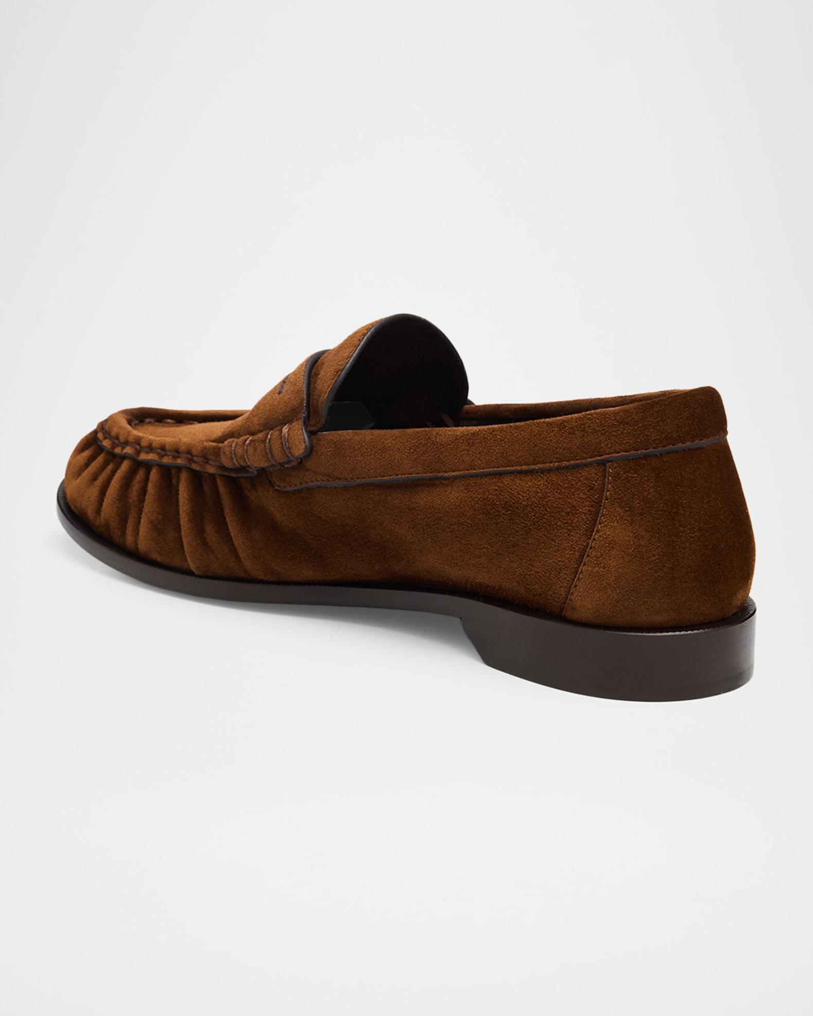 Saint Laurent Le Loafers in Supple Suede | Neiman Marcus display picture 1
