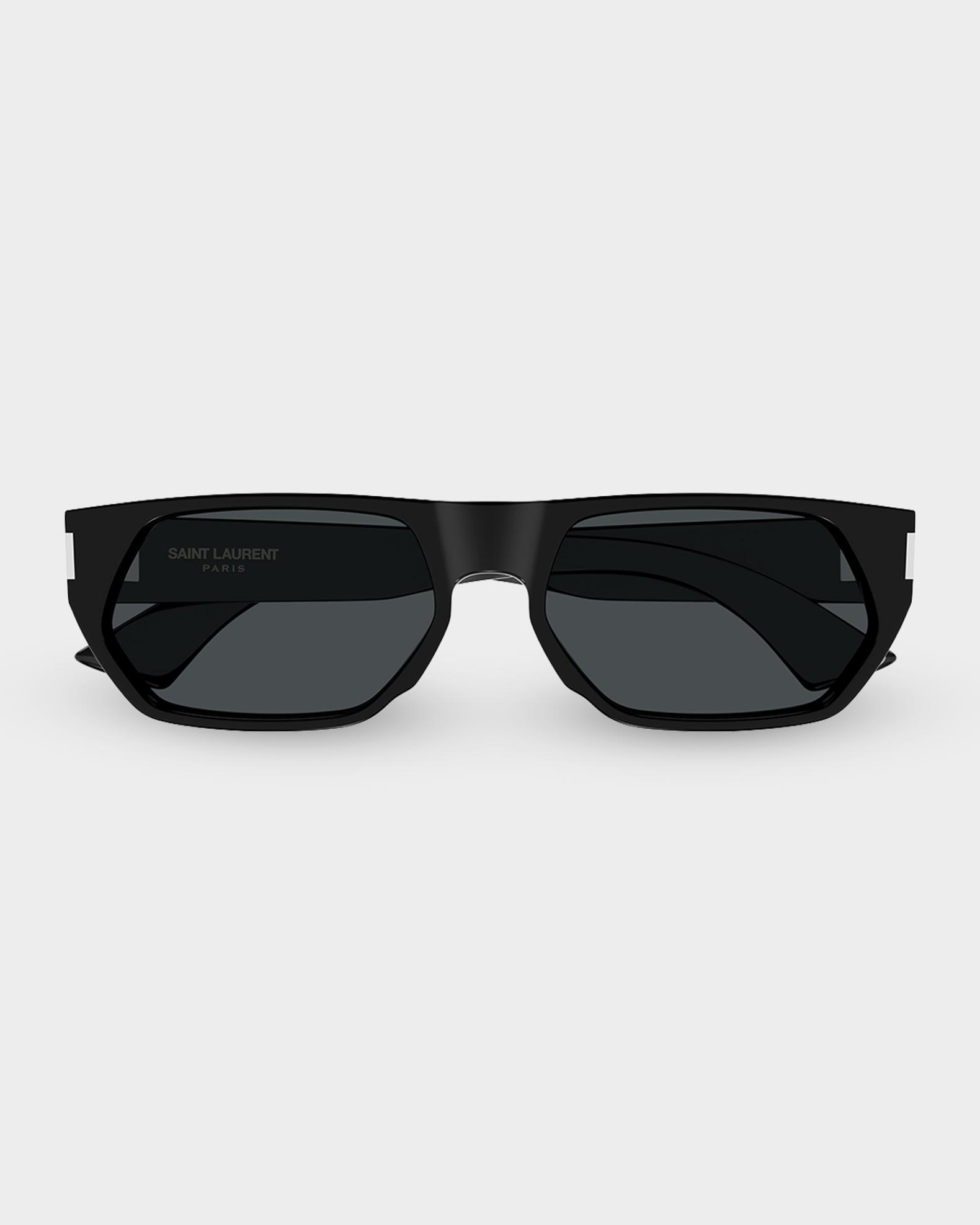 Saint Laurent Men's SL 898-001 Acetate Rectangle Sunglasses