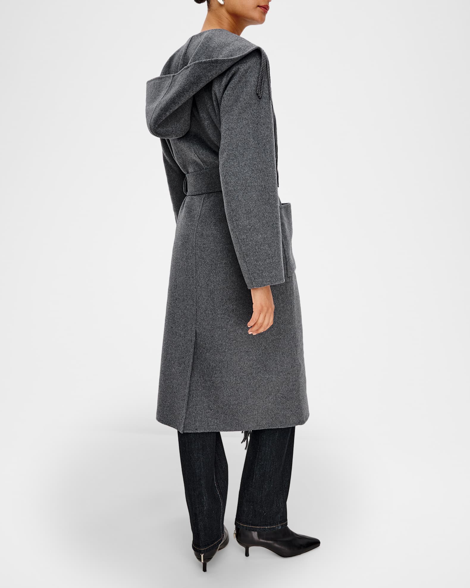 shishi　　WRAP HOODED COAT ウールカシミヤ　サイズ4 junhashimoto】WRAP COAT – junhashimoto-osaka