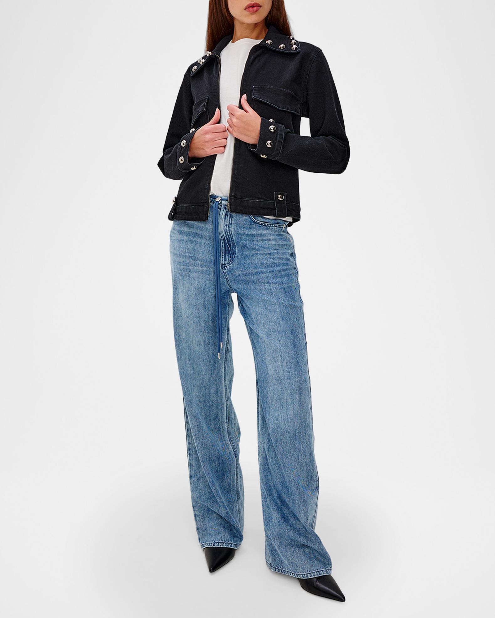 Rails Roxbury Studded Denim Jacket | Neiman Marcus