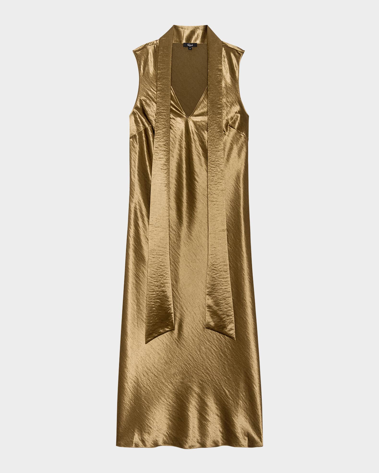 rails brown satin dress Rails | Solene Dress - Espresso | Luxury Satin | Size M main image 0
