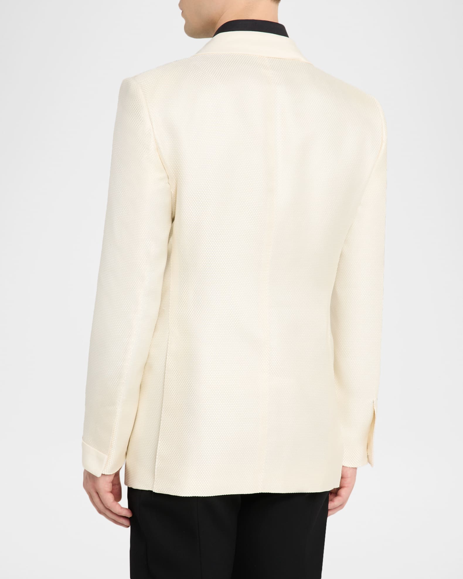 TOM FORD Men's Shawl-Lapel Grosgrain Jacquard Evening Jacket