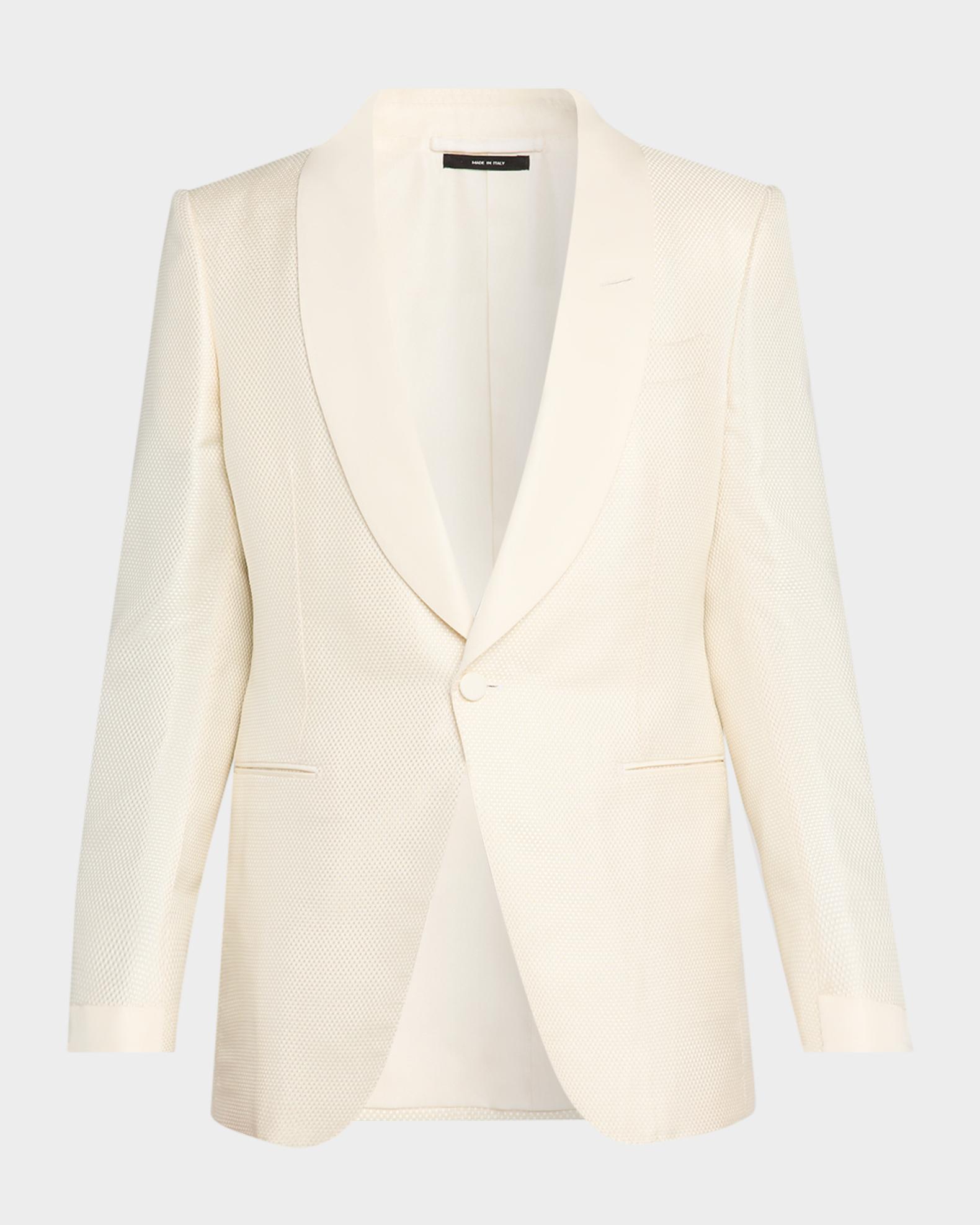 TOM FORD Men's Shawl-Lapel Grosgrain Jacquard Evening Jacket