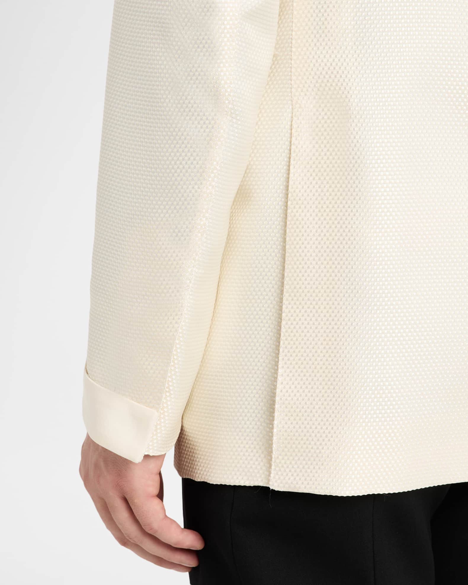 TOM FORD Men's Shawl-Lapel Grosgrain Jacquard Evening Jacket
