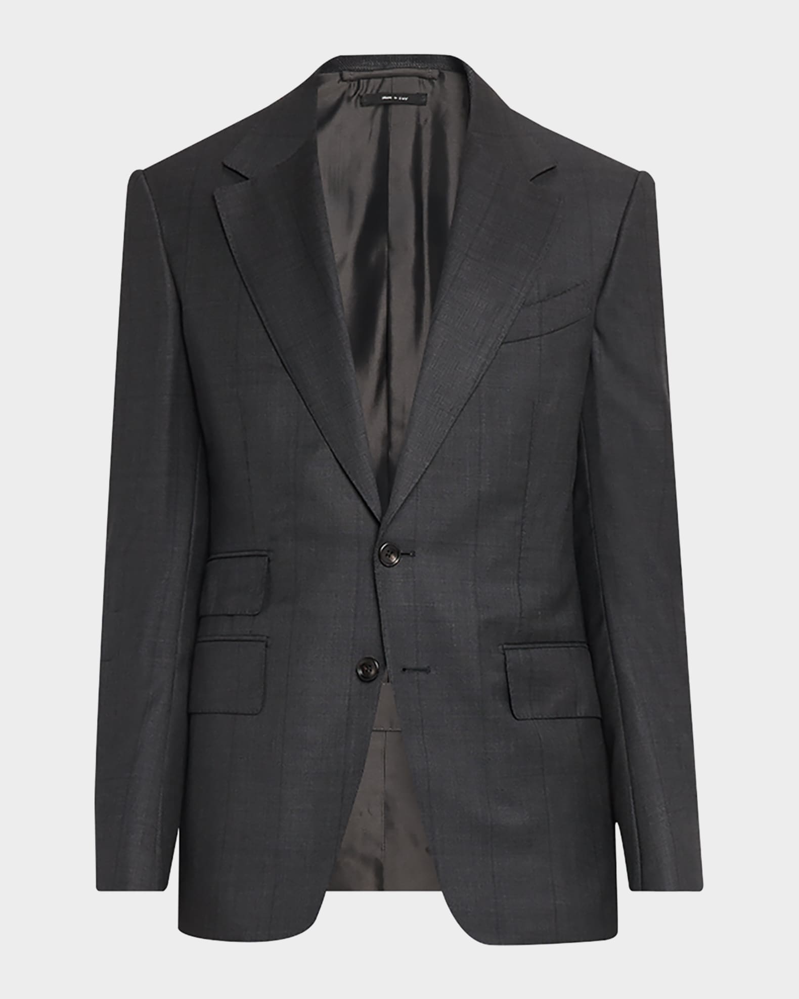 TOM FORD Men's Shelton Shadow Windowpane Single-Breasted Suit