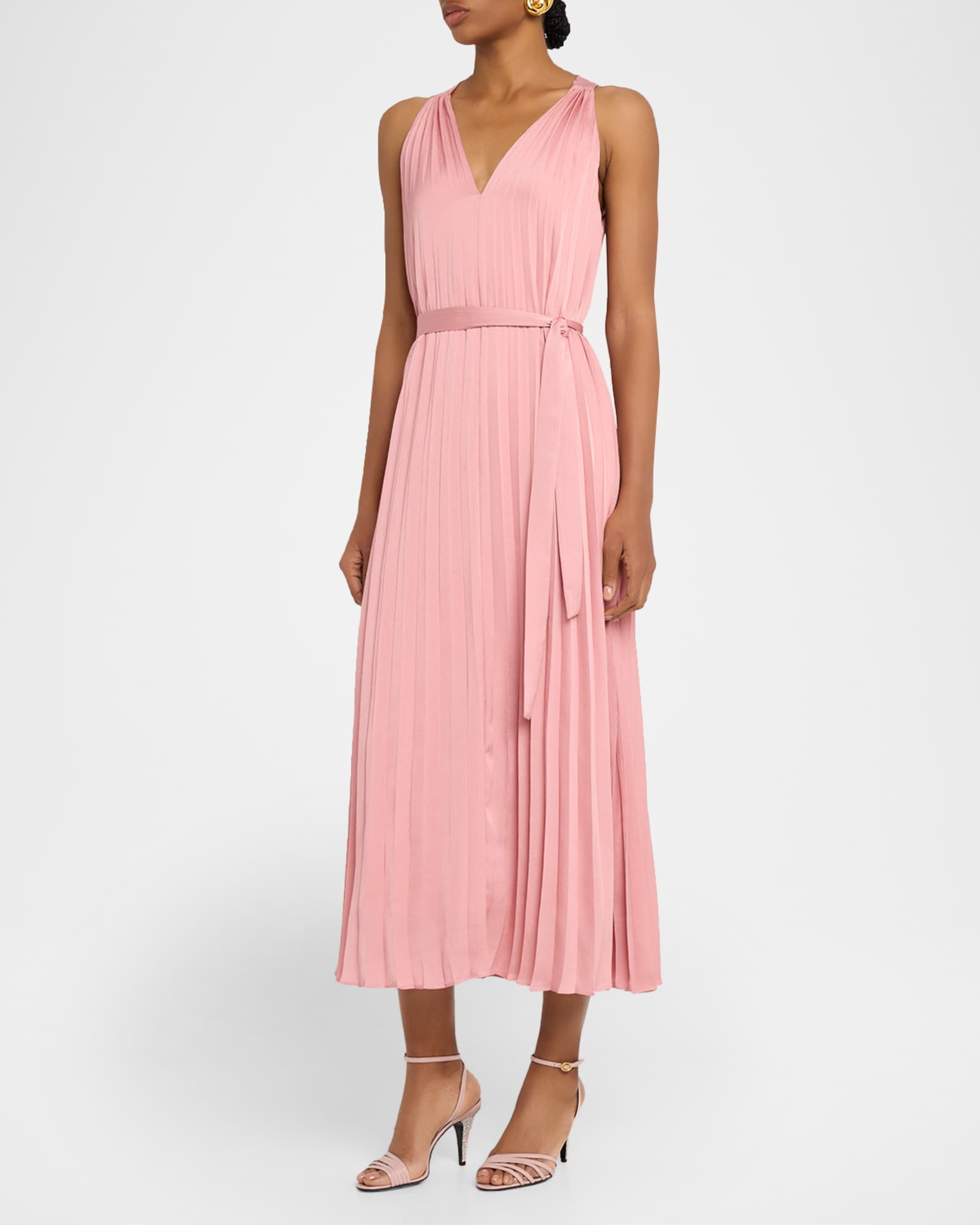 striped midi sweater dress Caroleen Striped Midi Sweater Dress – VICI