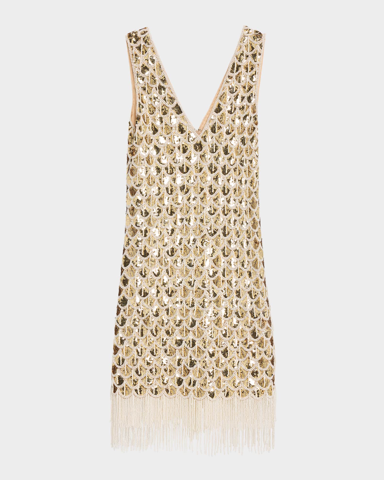 gold metallic fringe dress Sterling Maxi Skirt main image 1