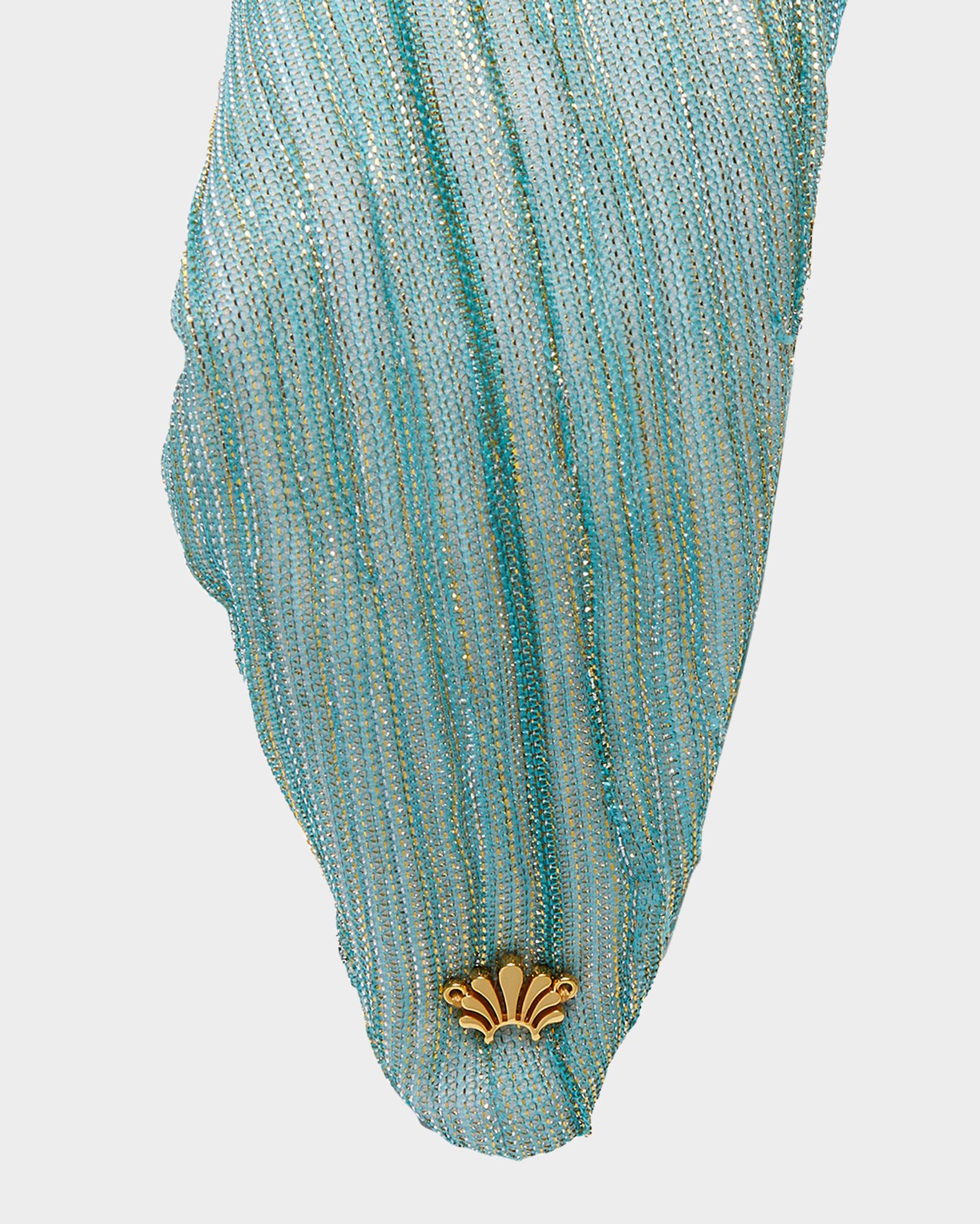 Lele Sadoughi Greta Shimmer Knotted Headband | Neiman Marcus display picture 1