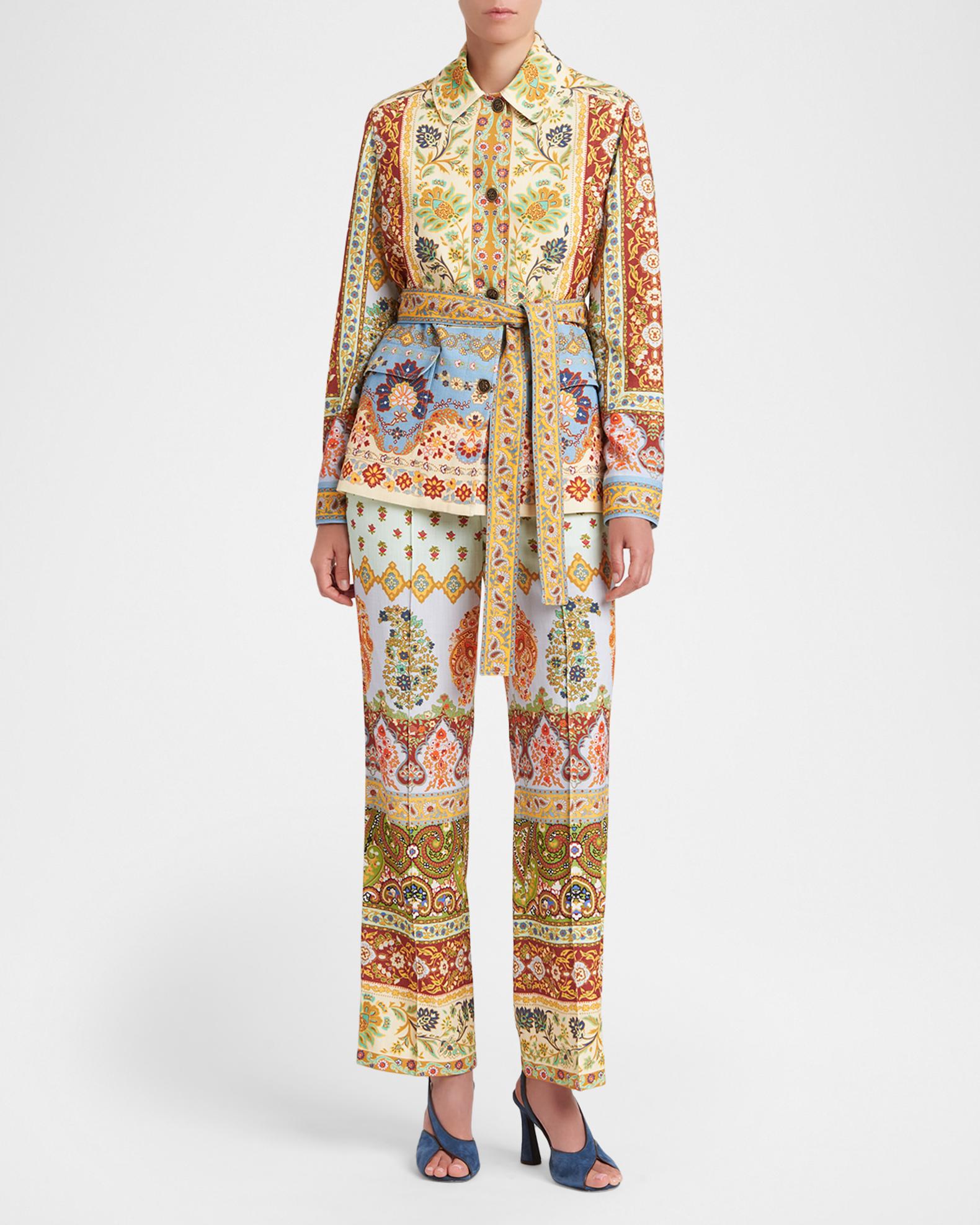 Etro Relaxed Drawstring Paisley Pants | Neiman Marcus