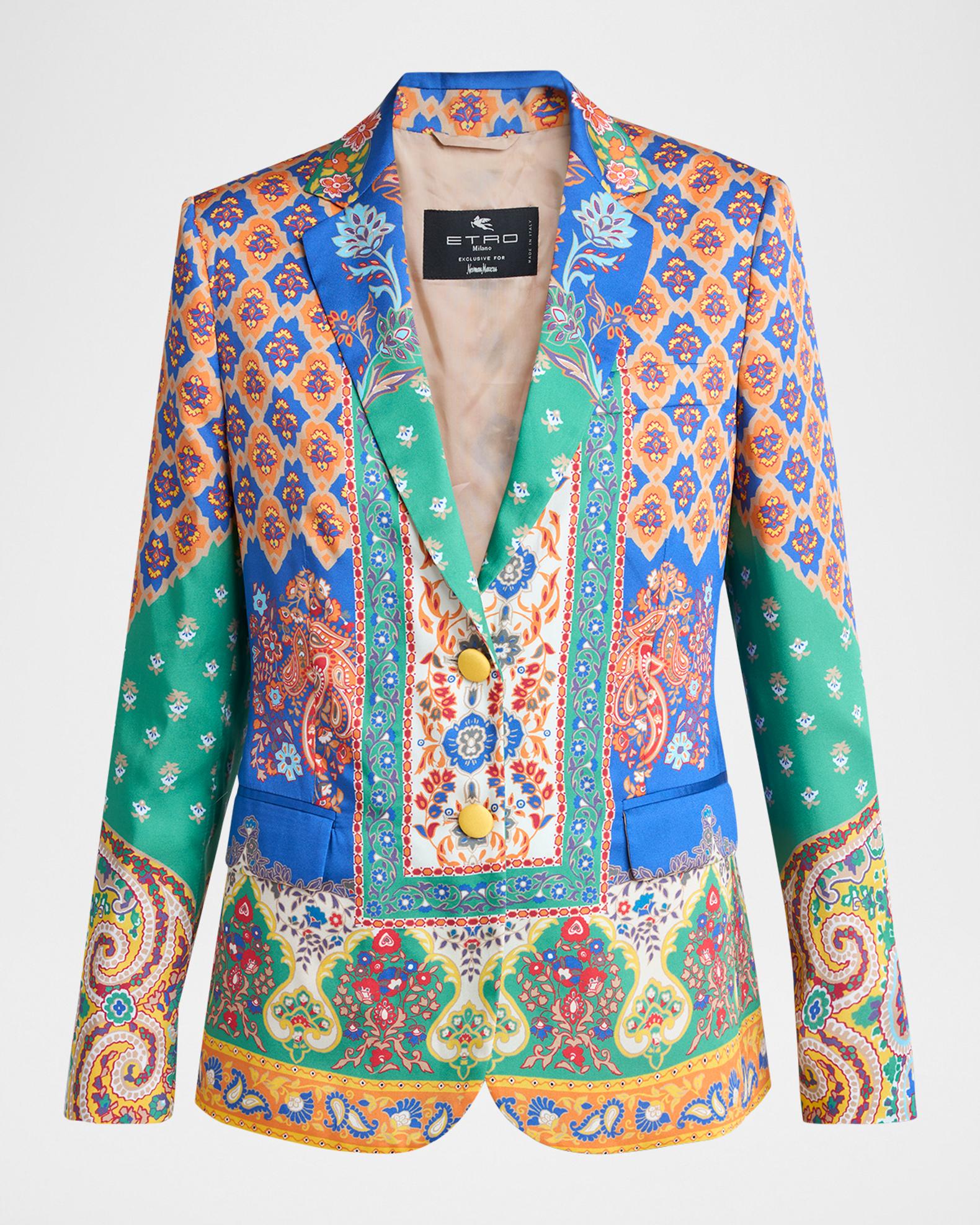 Etro Paisley-Print Single-Breasted Blazer | Neiman Marcus