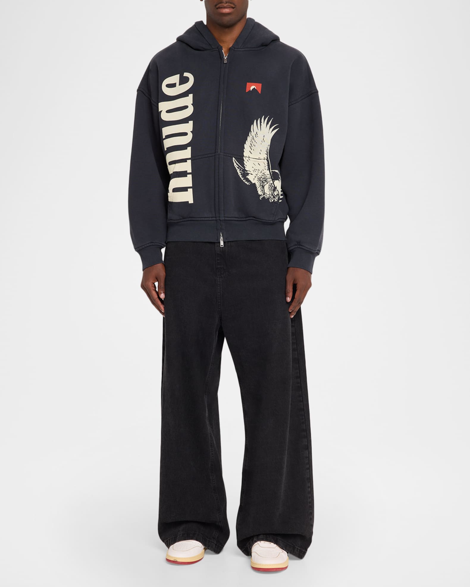 Rhude Men's Eagle Pass Cotton Full-Zip Hoodie | Neiman Marcus