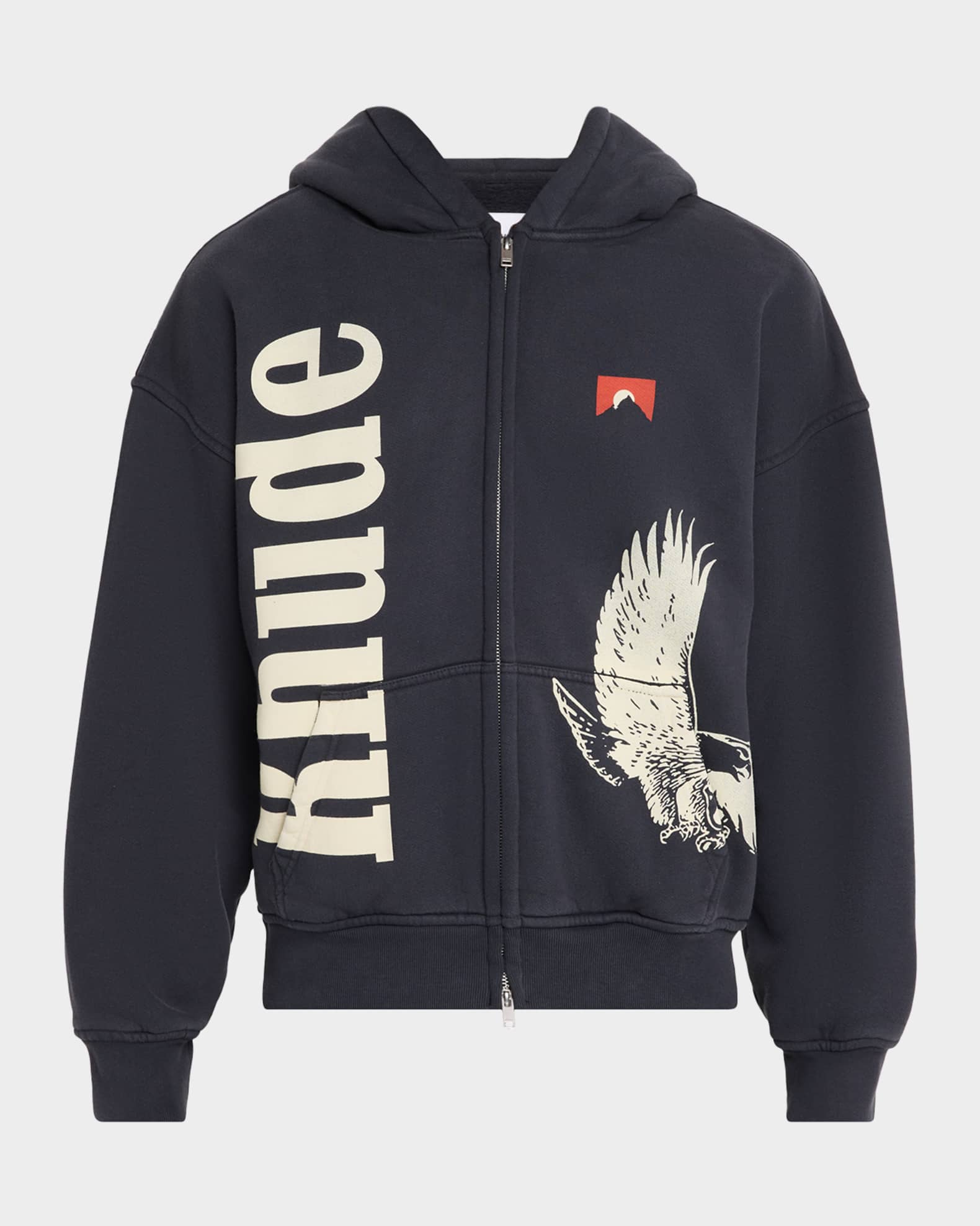 Rhude Men's Eagle Pass Cotton Full-Zip Hoodie | Neiman Marcus