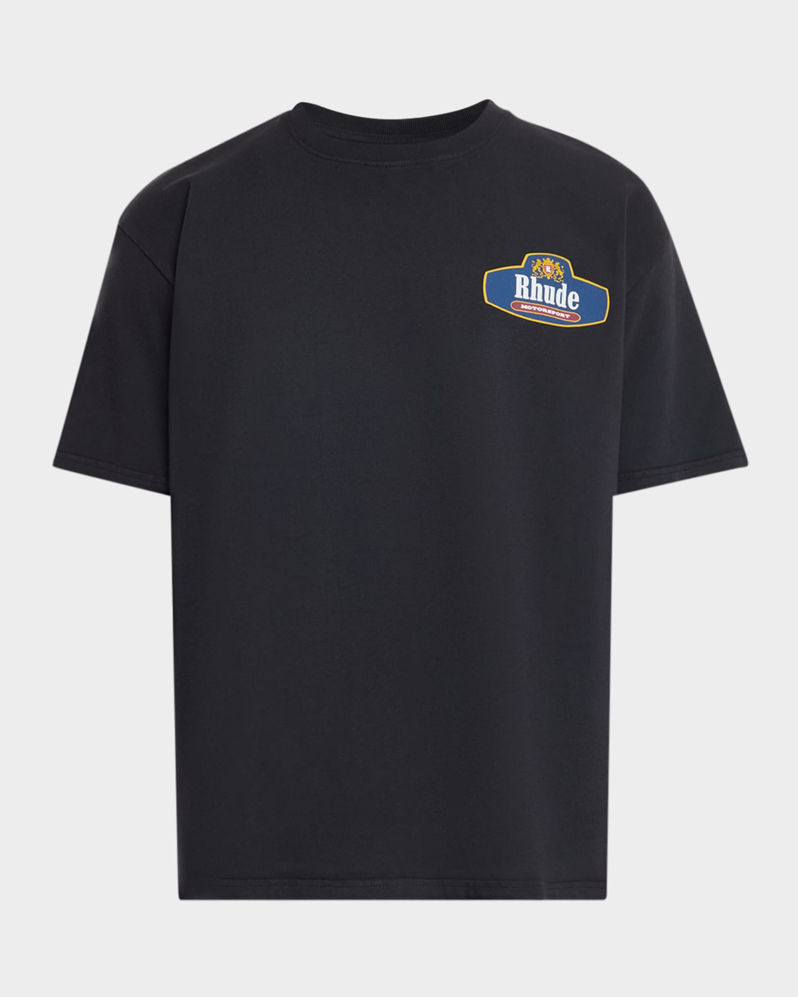 Rhude Men's Racing Crest Logo Cotton T-Shirt | Neiman Marcus