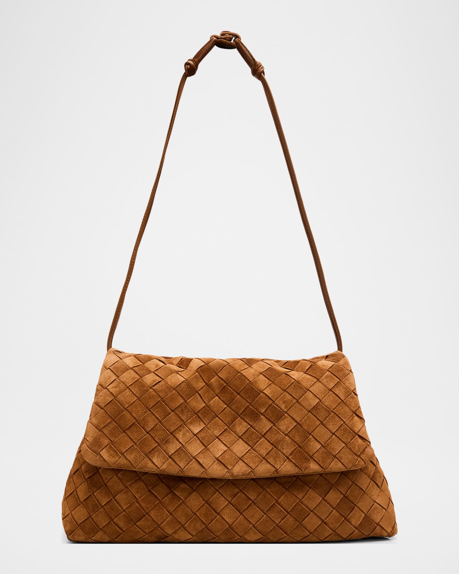 Bottega Veneta Giorno Suede Drawstring Shoulder Bag | Neiman Marcus