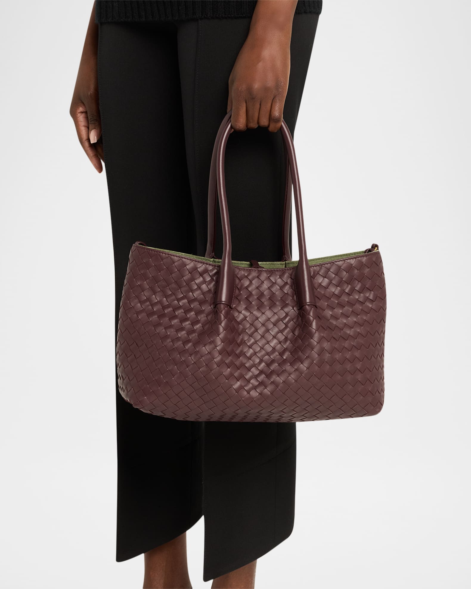 Bottega Veneta Medium Pinacoteca Reversible Leather Tote Bag