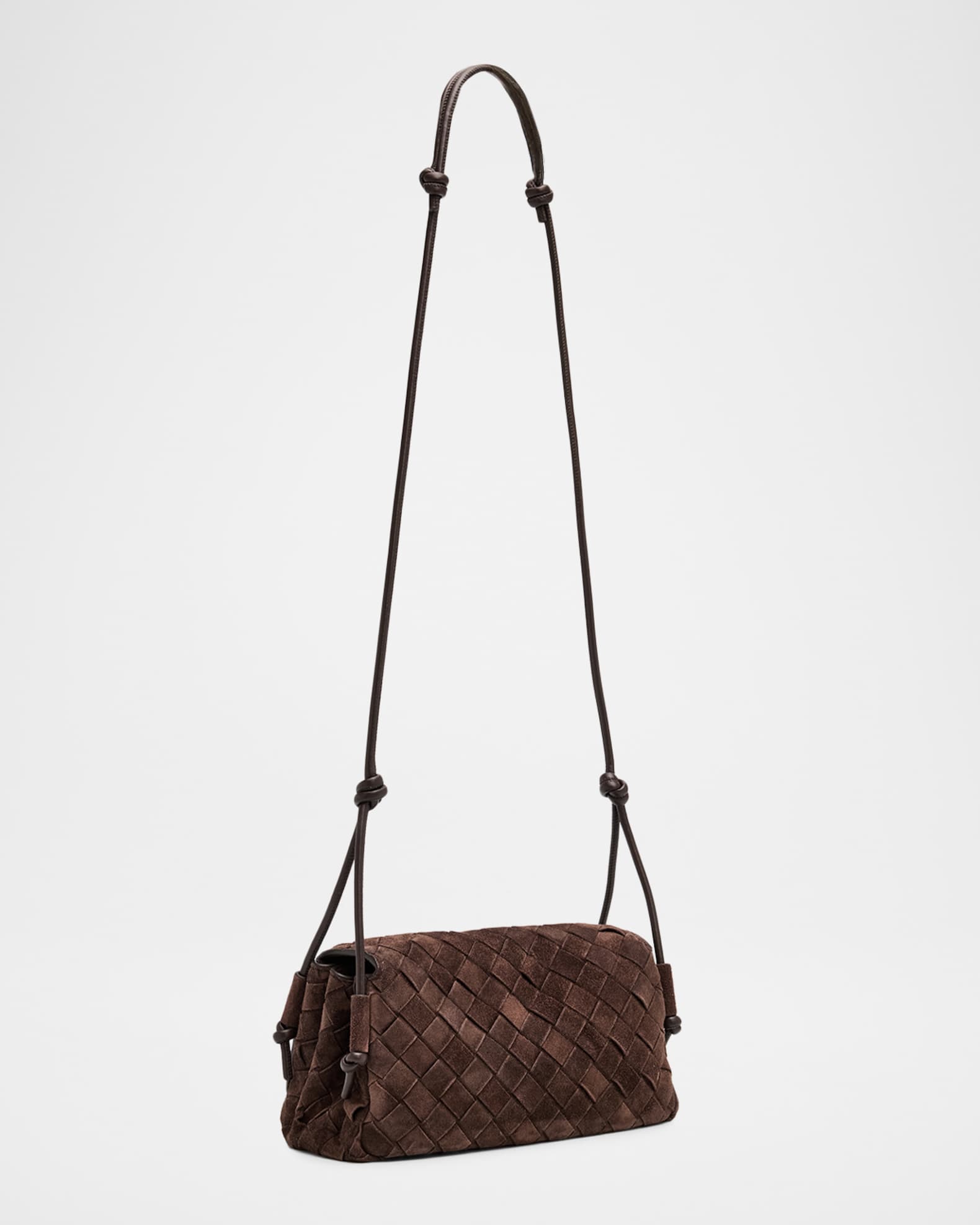 Bottega Veneta Smooth Suede Crossbody Bag | Neiman Marcus