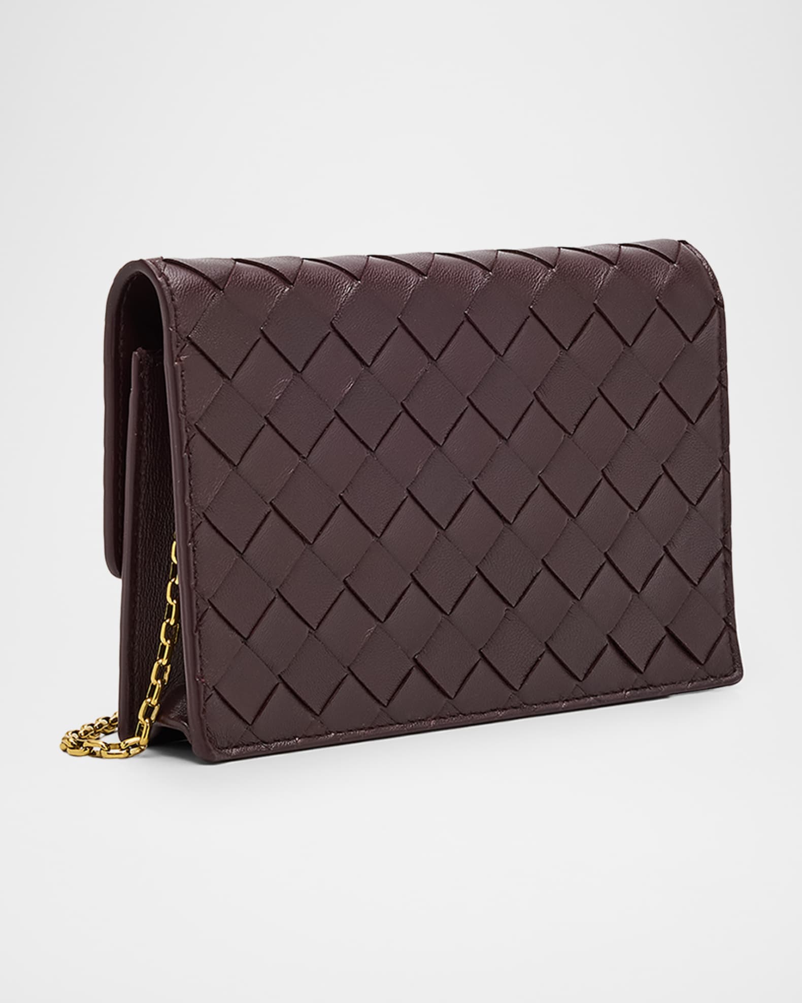 Bottega Veneta Andiamo Leather Chain Pouch Bag | Neiman Marcus