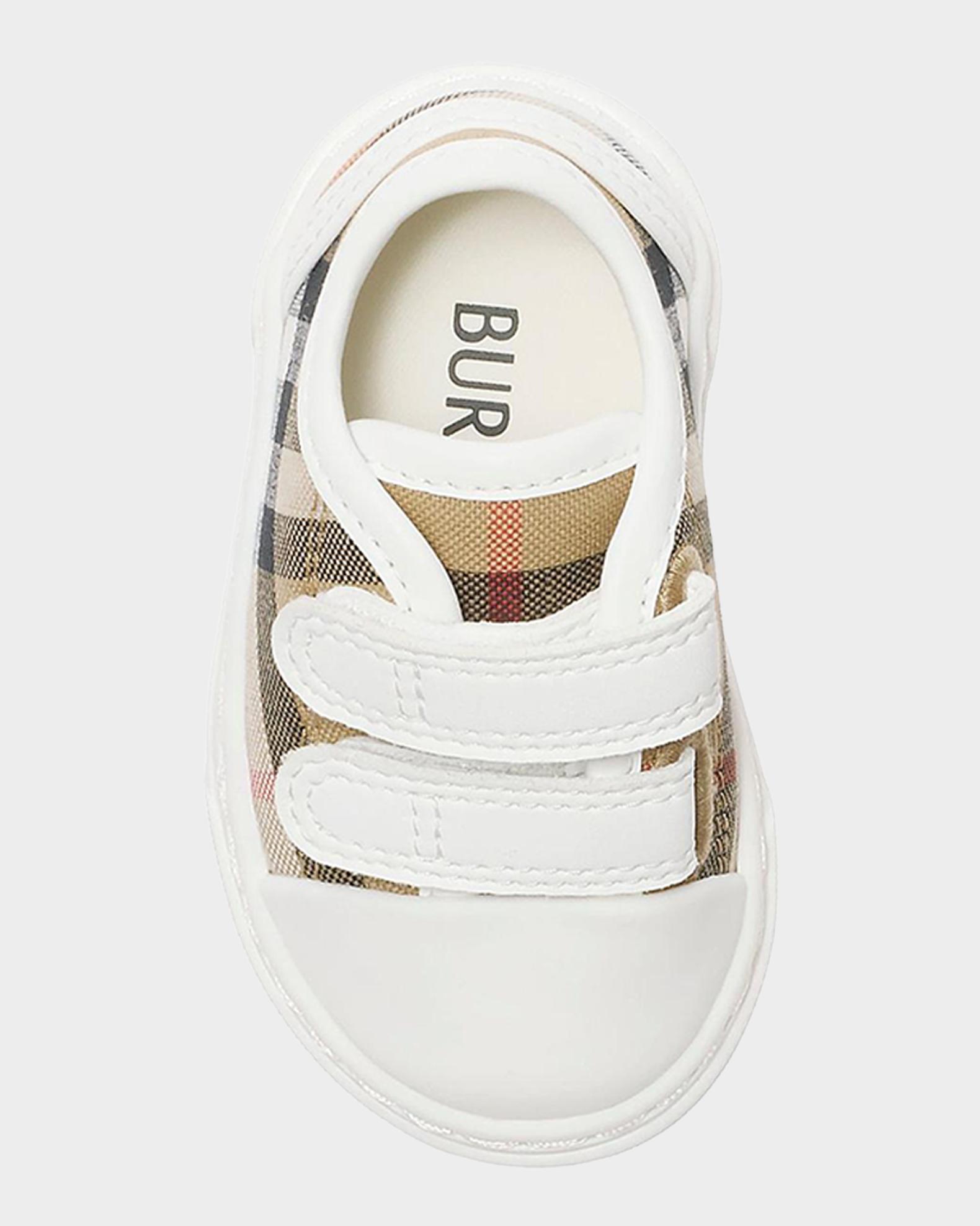 Burberry Kid's Check Cotton Sneakers, Toddler/Kids | Neiman Marcus