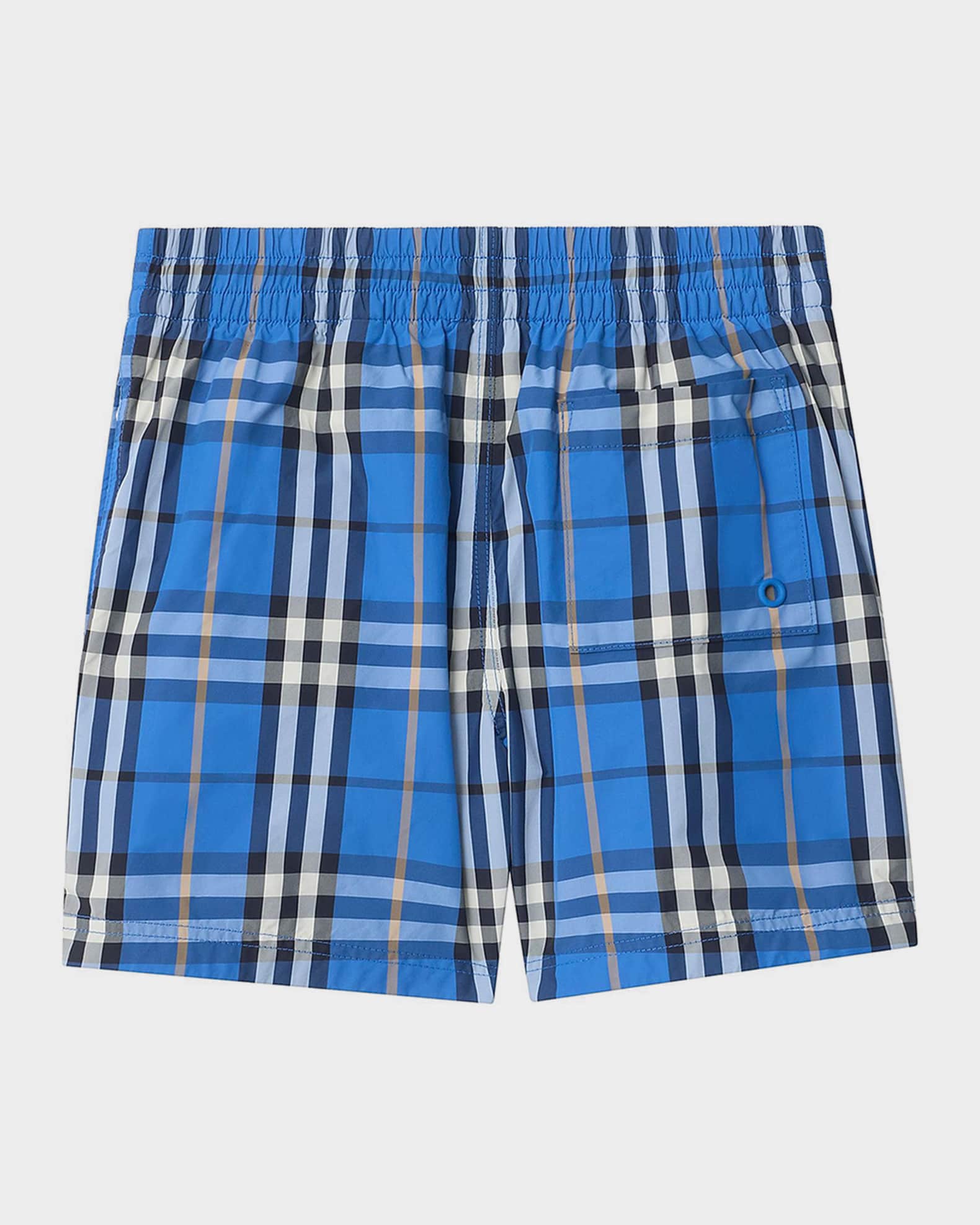 Burberry Boy's Check Swim Shorts, Size 3-14 | Neiman Marcus