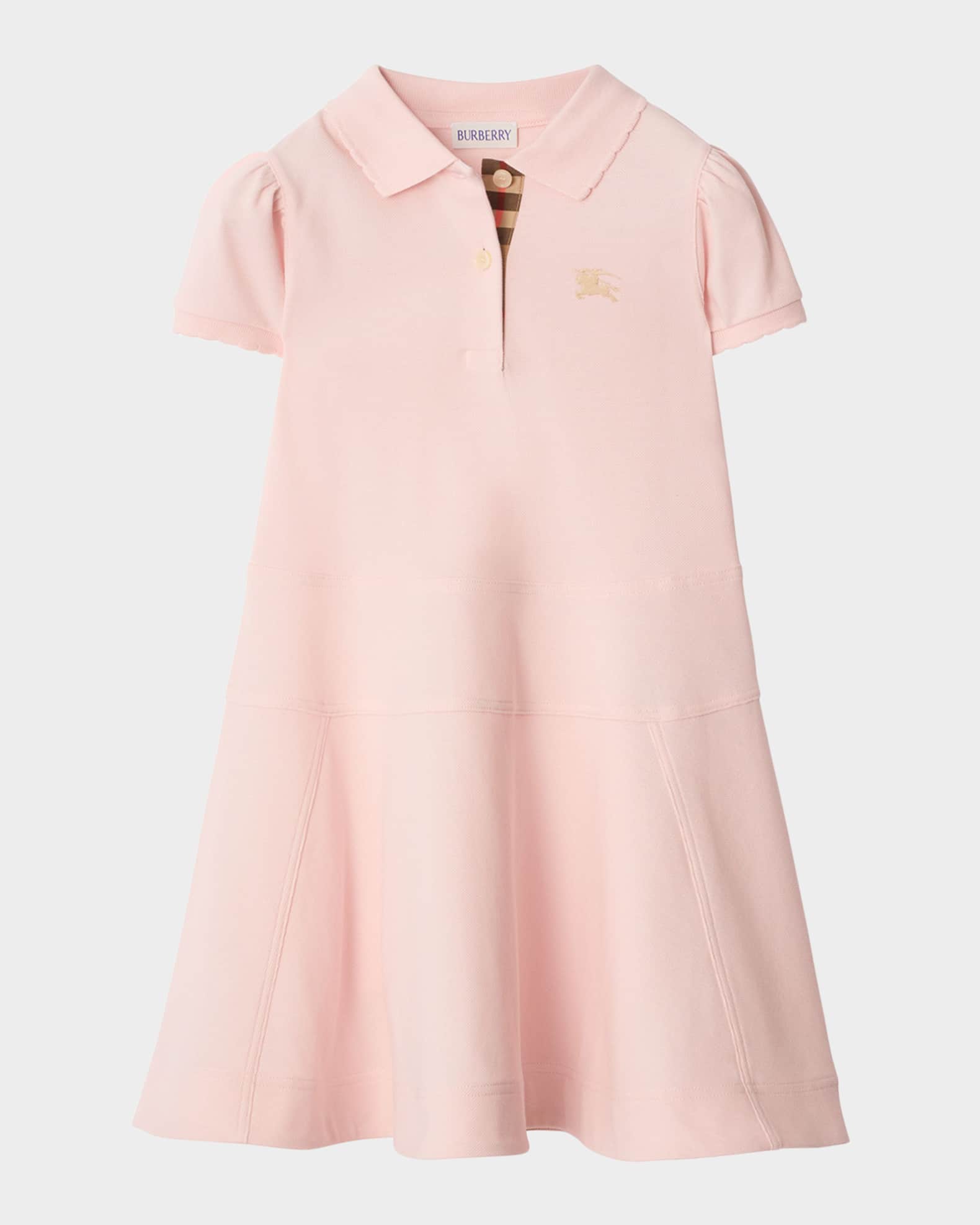 Burberry Girl's Cotton Polo Shirt Dress, Size 3-14 | Neiman Marcus