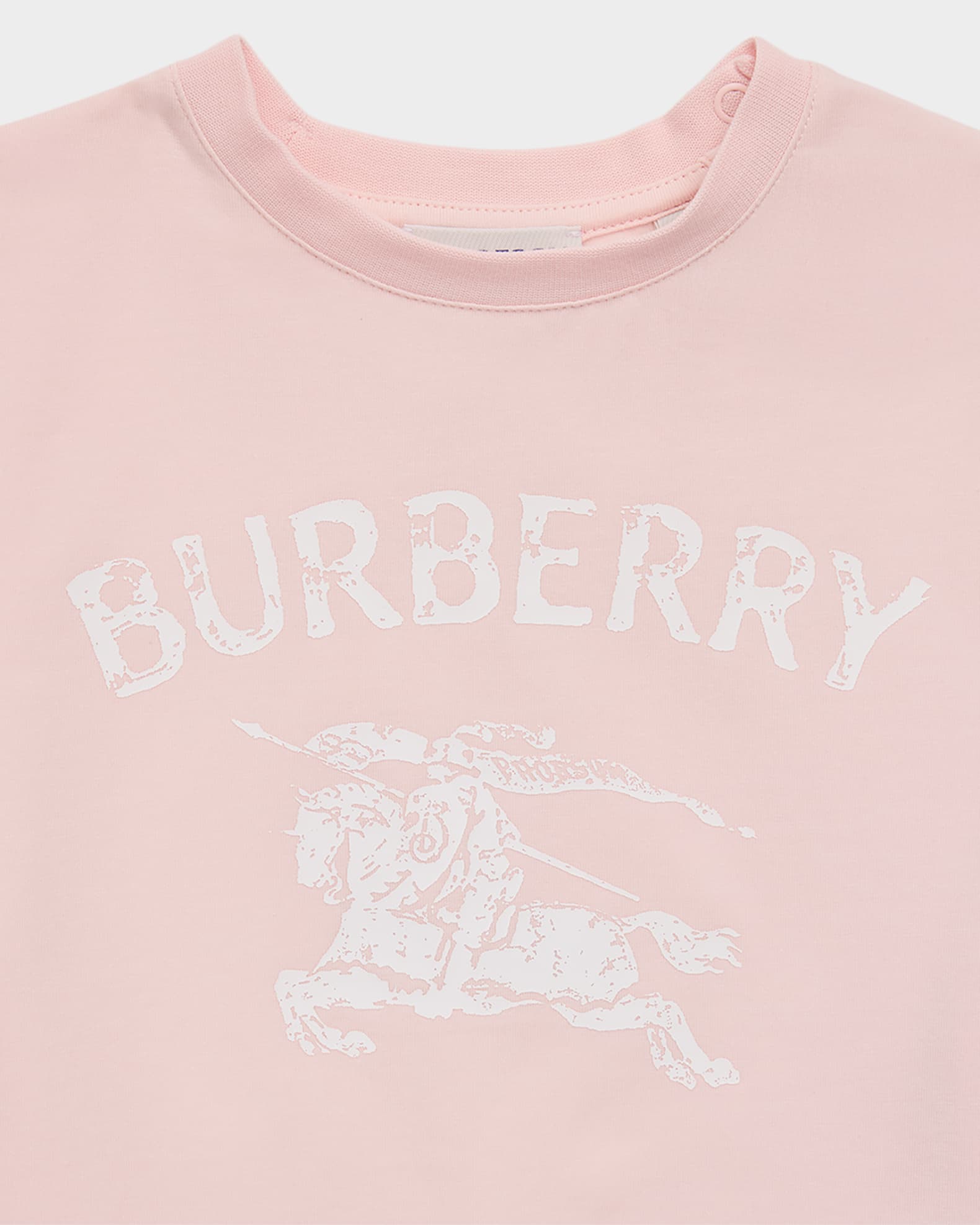 Burberry Girl's EKD Stretch Cotton T-Shirt, Size 6M-3 | Neiman Marcus