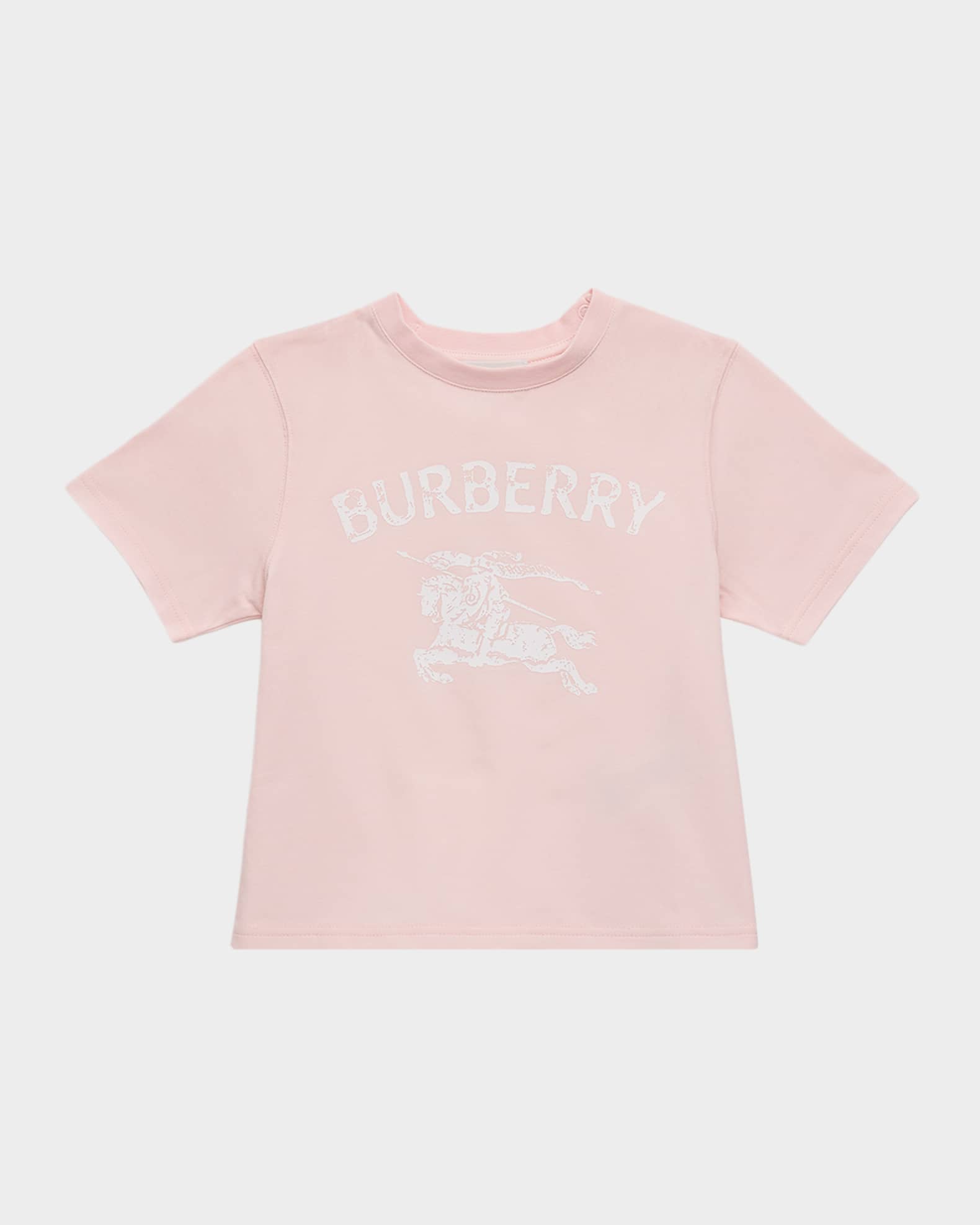 Burberry Girl's EKD Stretch Cotton T-Shirt, Size 6M-3 | Neiman Marcus