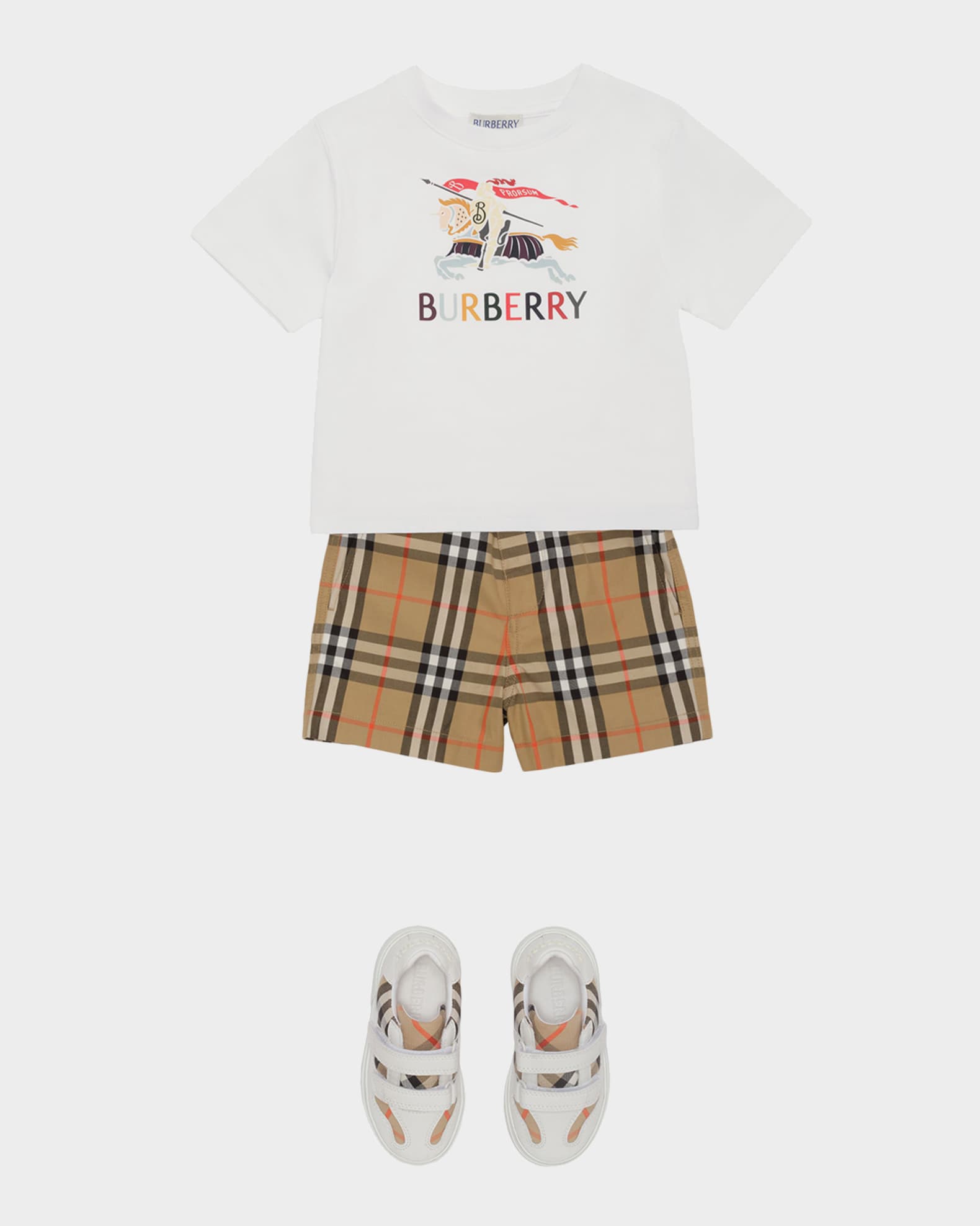 Burberry Boy's EKD Cotton T-Shirt, Size 6M-3 | Neiman Marcus