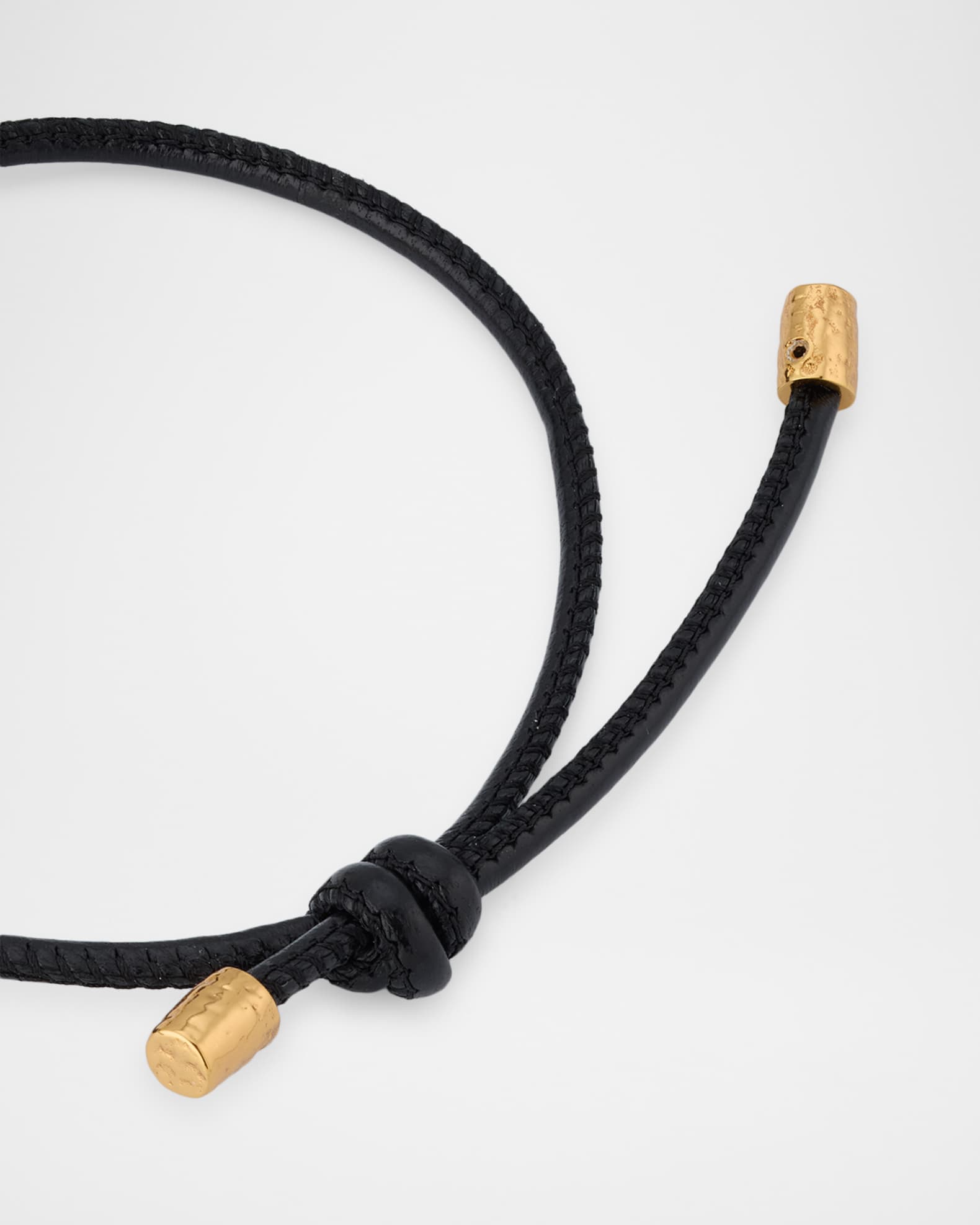 Saint Laurent YSL Leather Cord Bracelet | Neiman Marcus